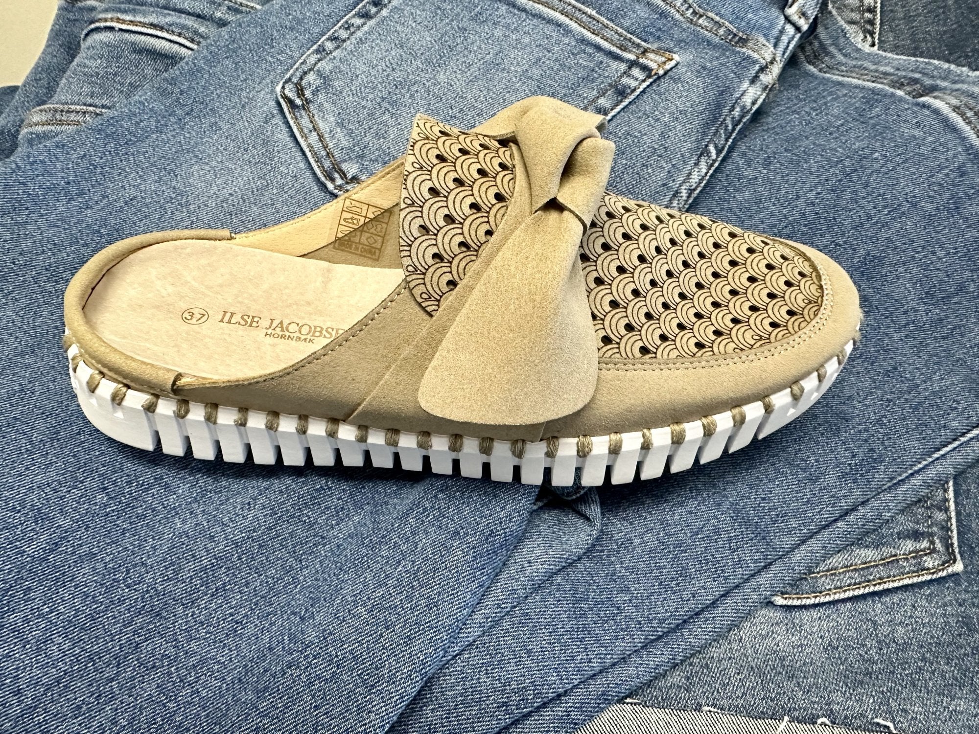 Ilse Jacobsen Coriander Tulip Bow Slip On 4088