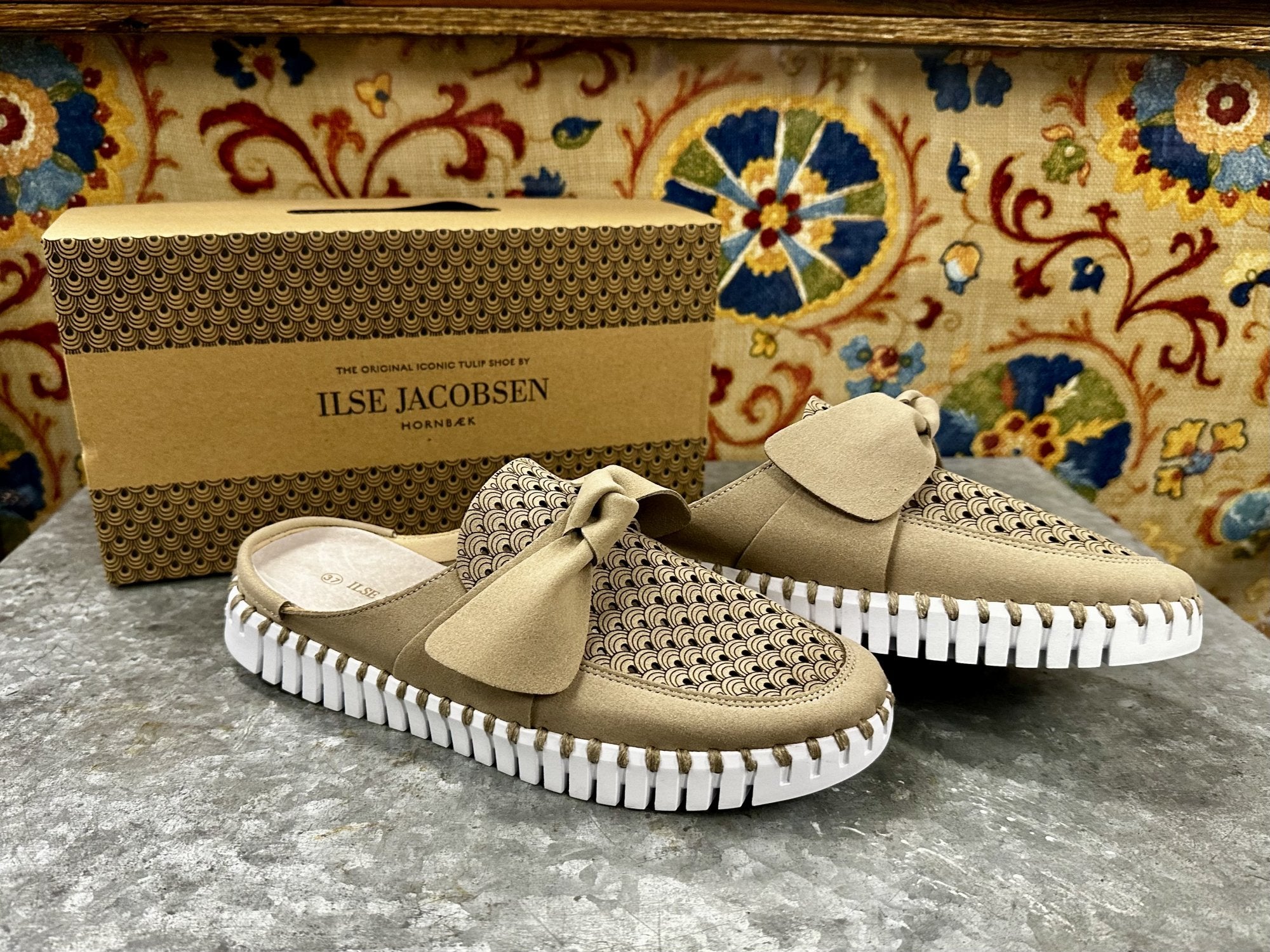 Ilse Jacobsen Coriander Tulip Bow Slip On 4088
