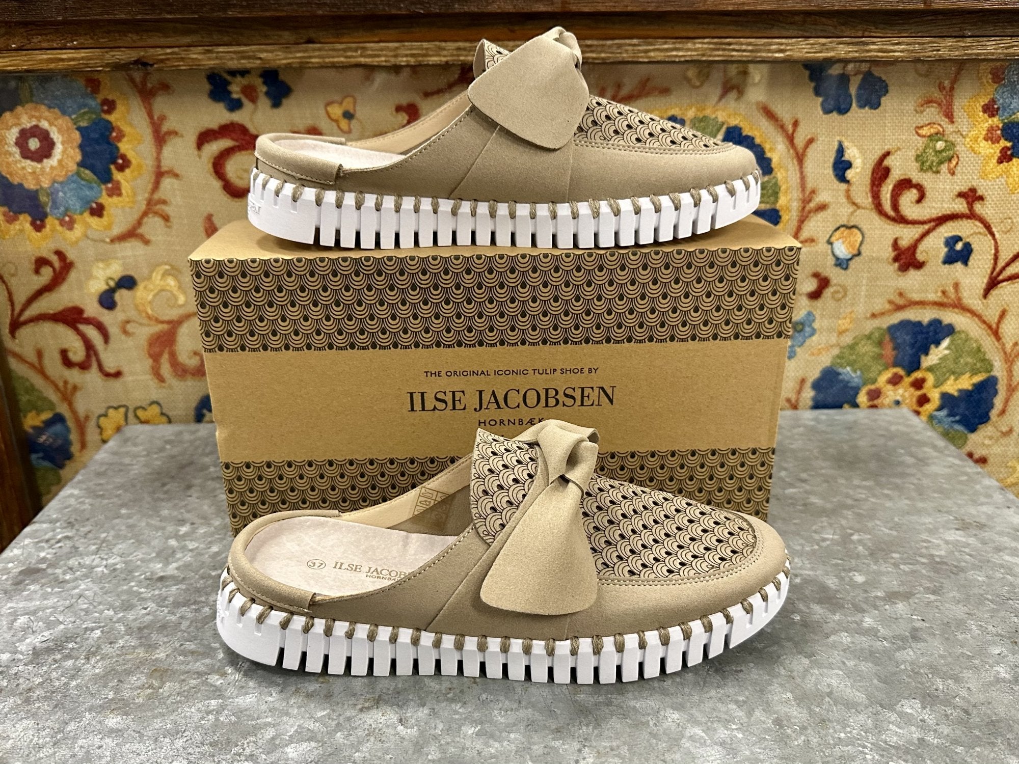 Ilse Jacobsen Coriander Tulip Bow Slip On 4088