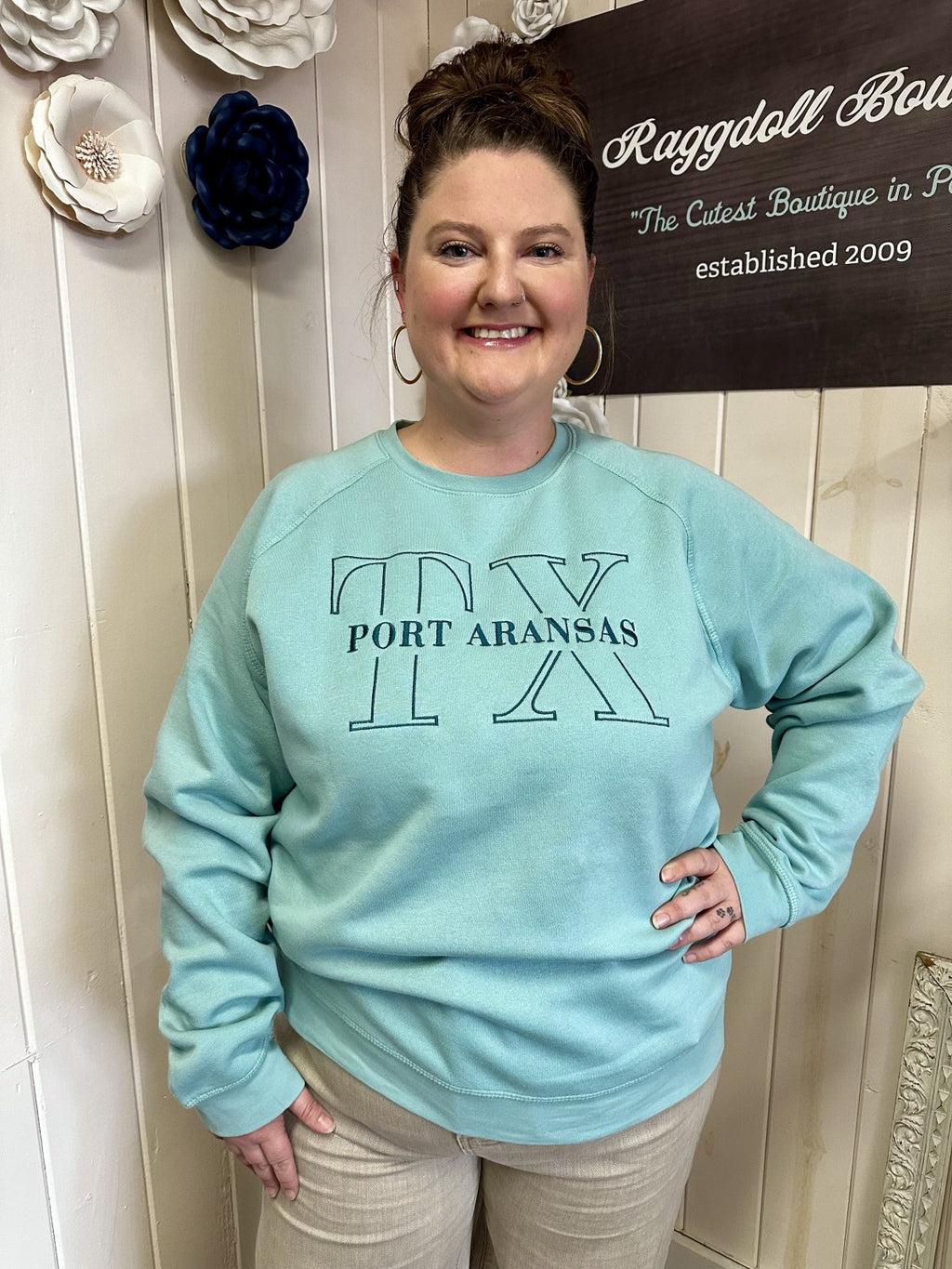 L2 Port A Sweatshirt Sea Glass