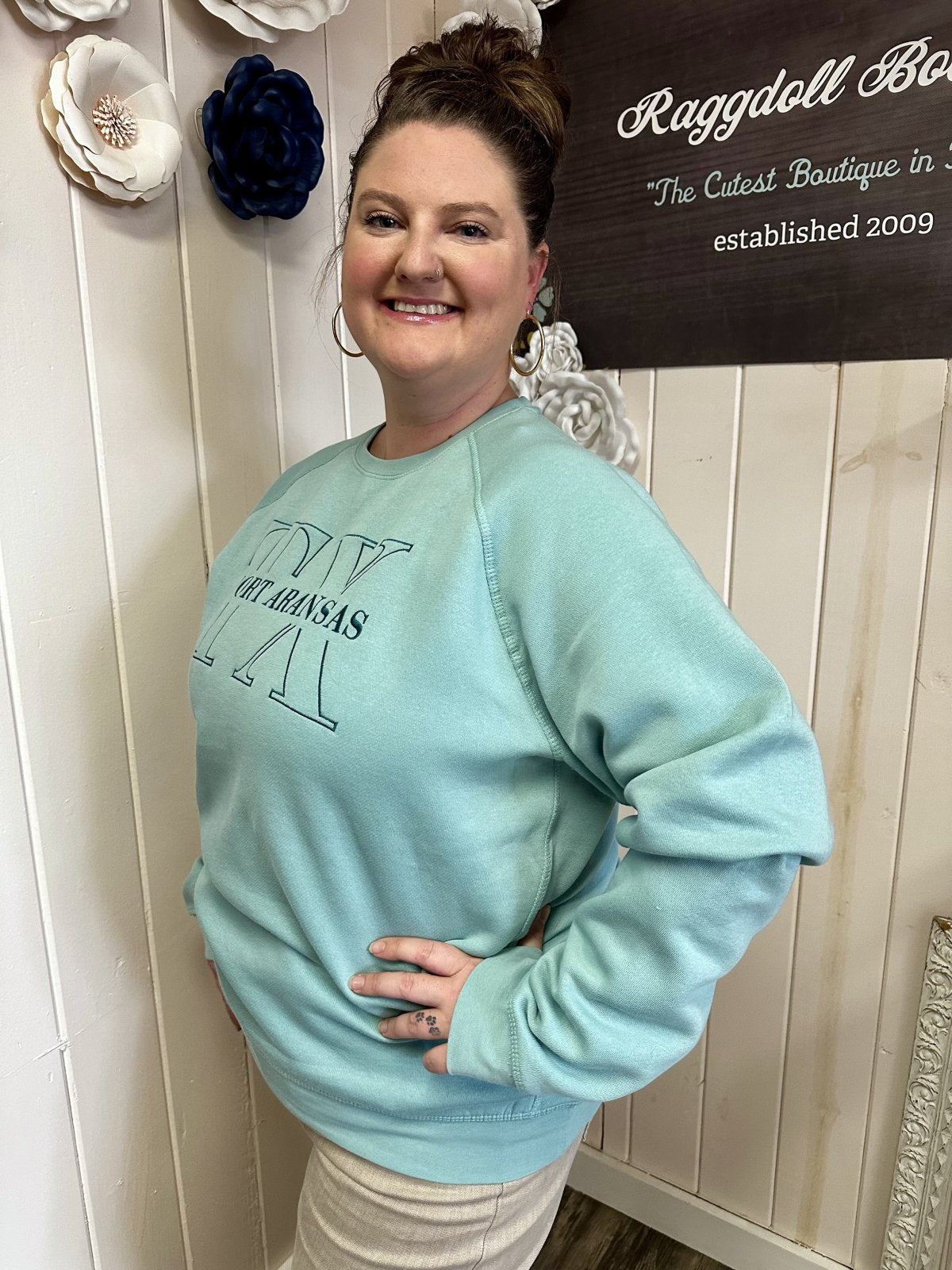 L2 Port A Sweatshirt Sea Glass