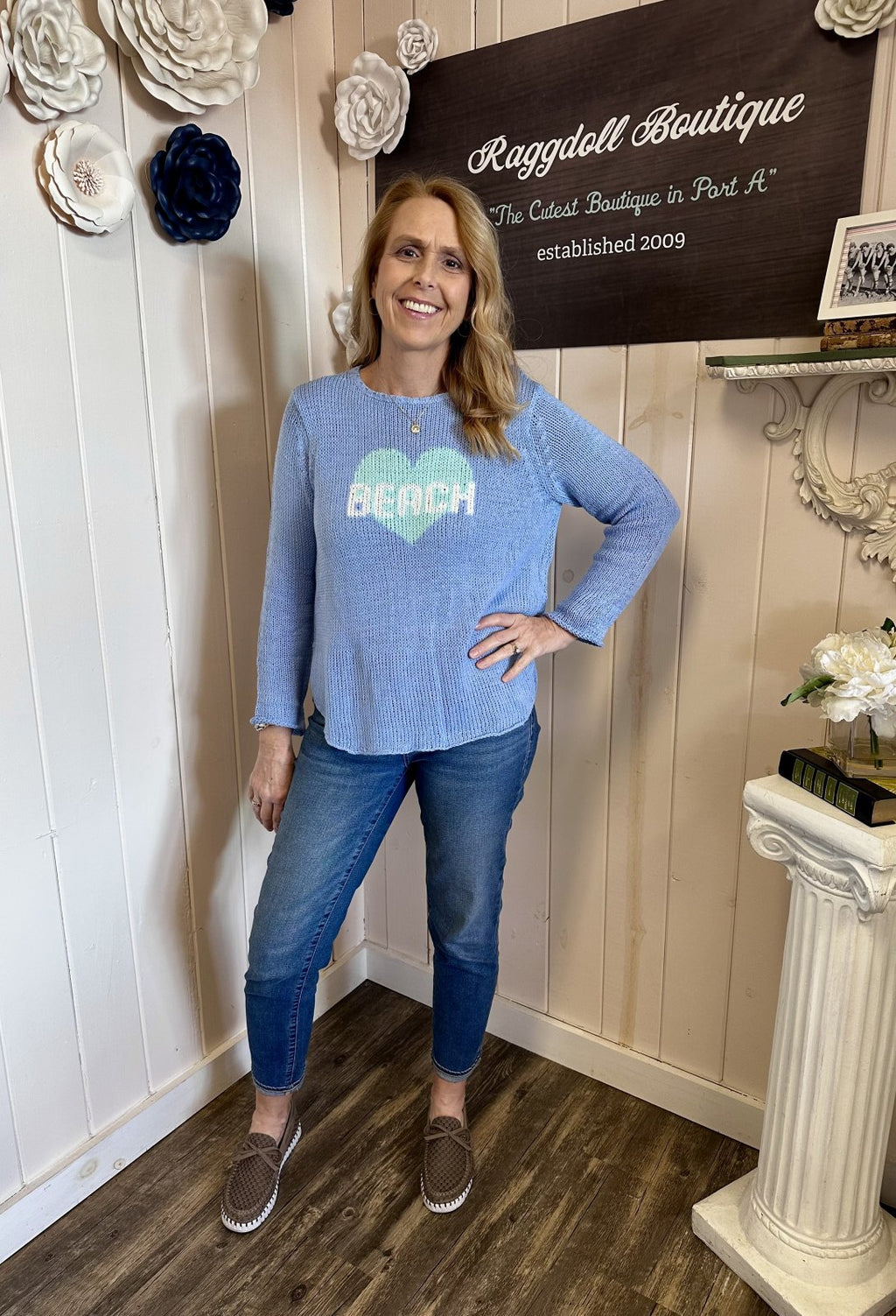 Wooden Ships Beach Heart Crew Cotton