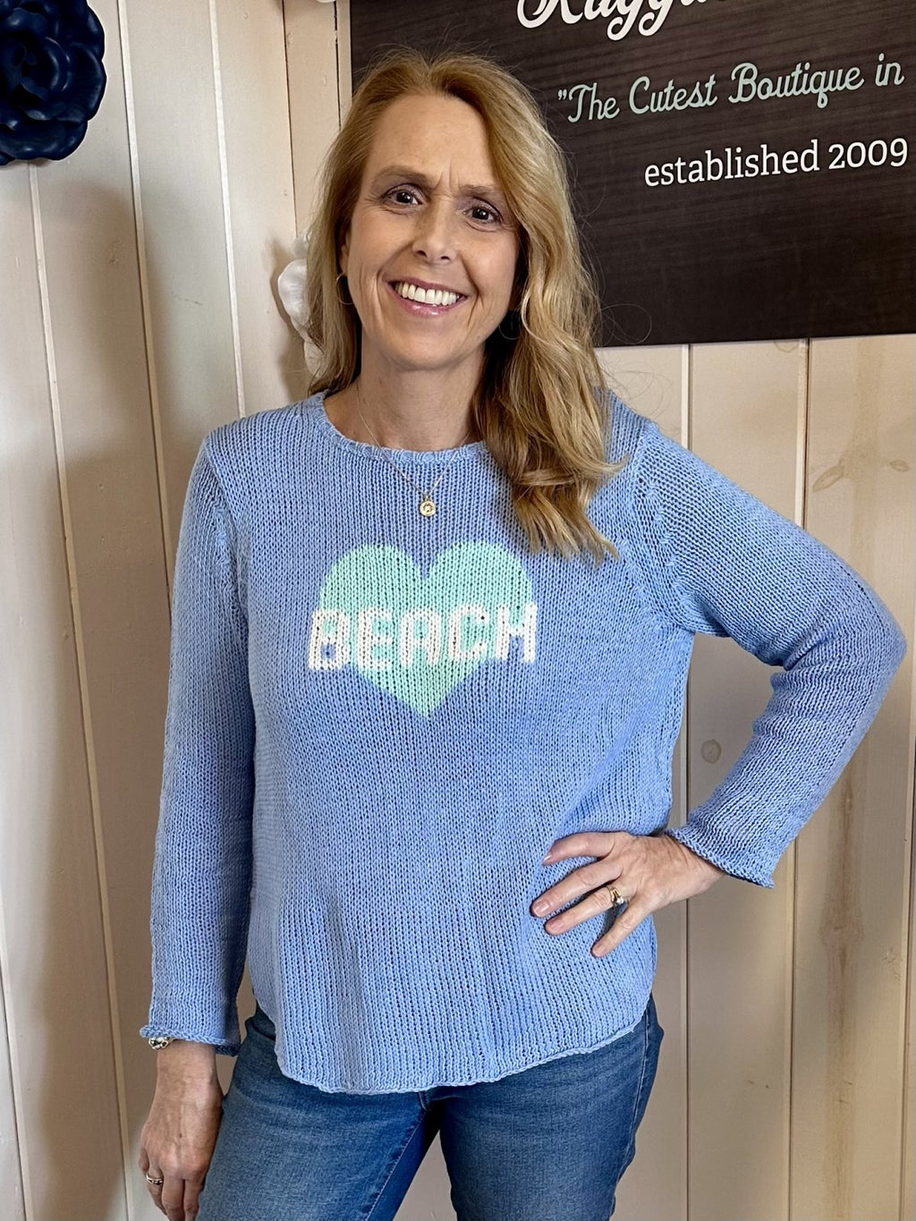 Wooden Ships Beach Heart Crew Cotton