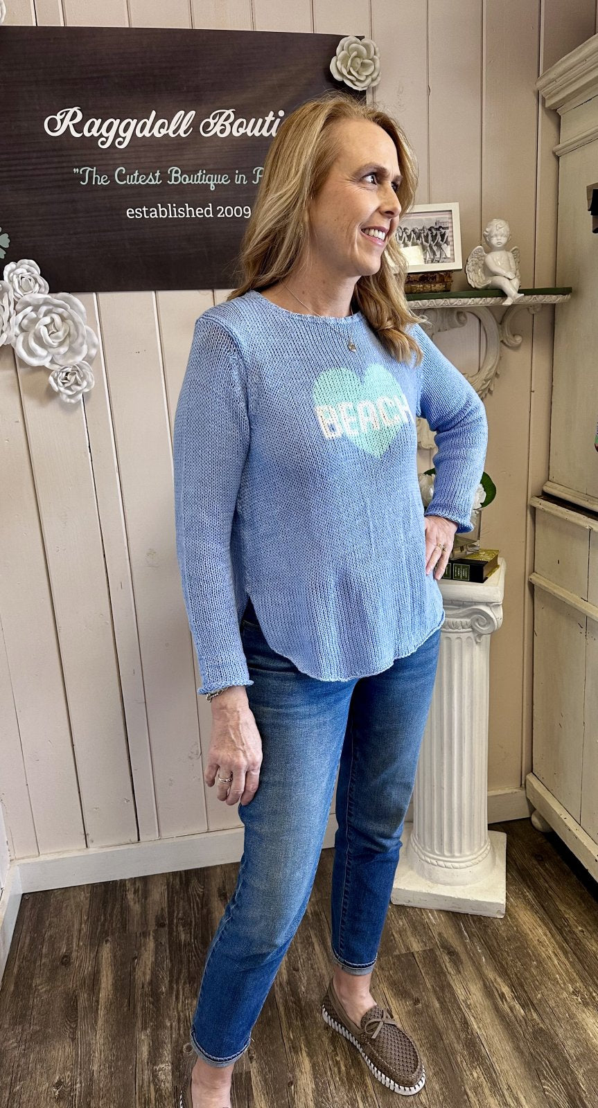 Wooden Ships Beach Heart Crew Cotton