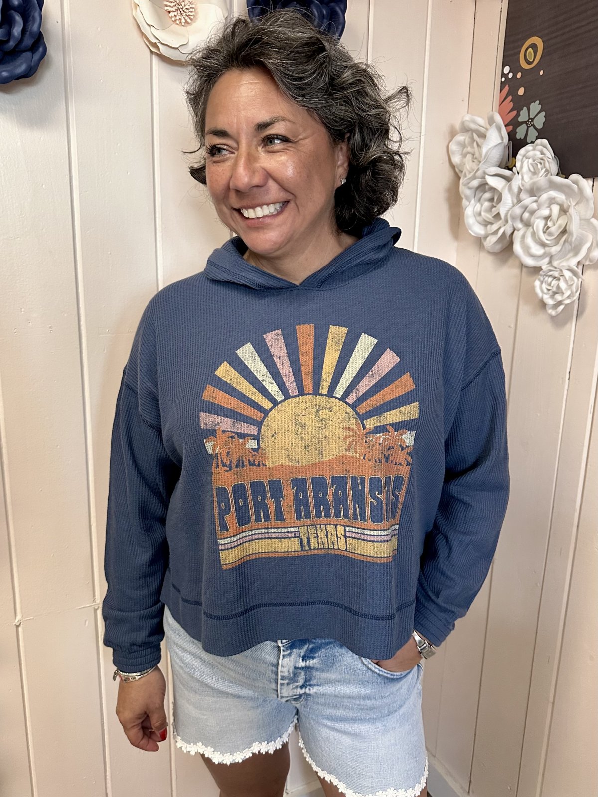 L2 Spring Navy Waffle W/ High Noon