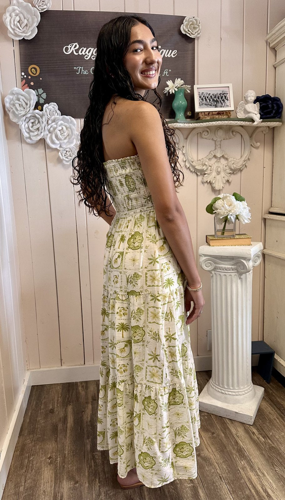 Carson Dress in Green