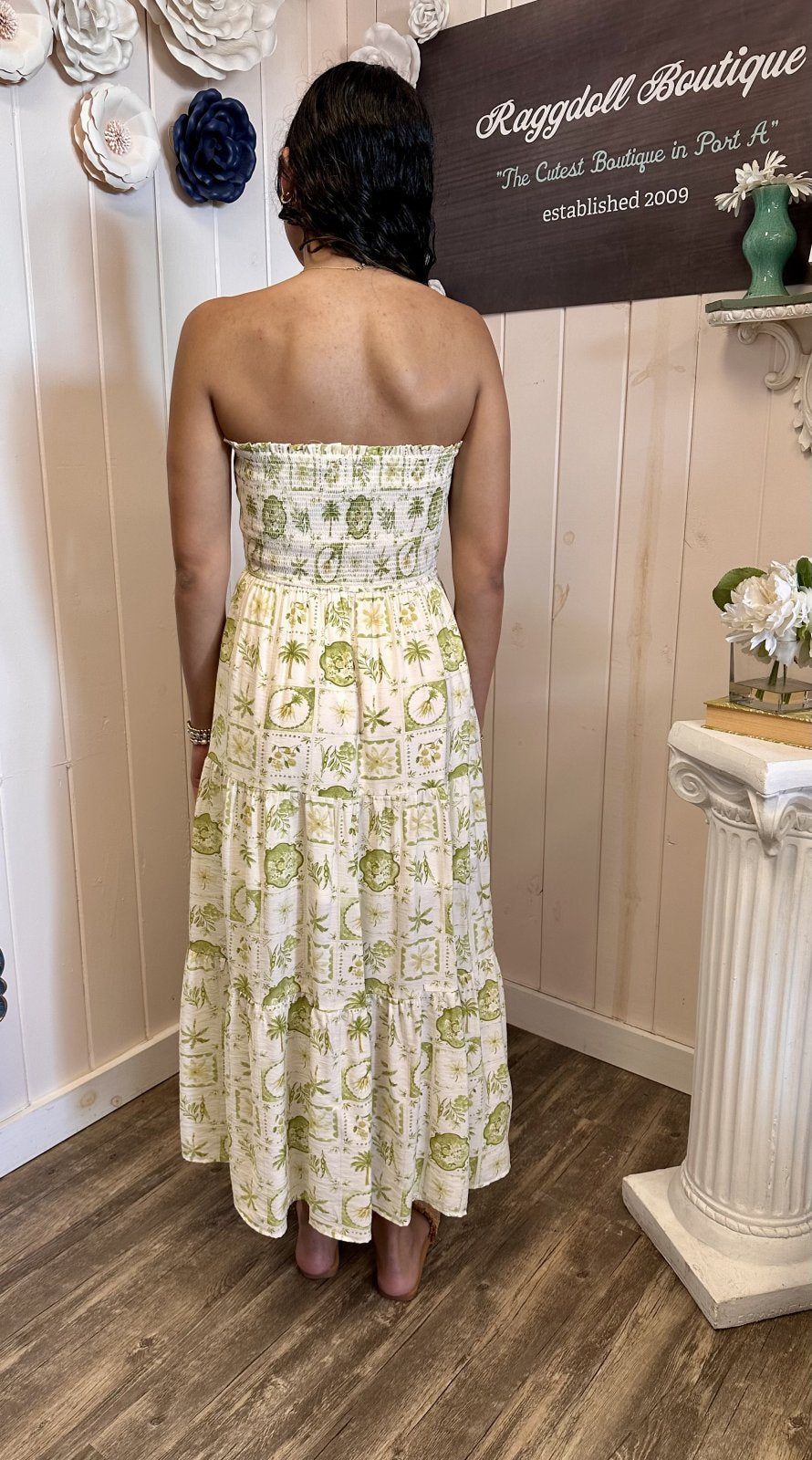 Carson Dress in Green