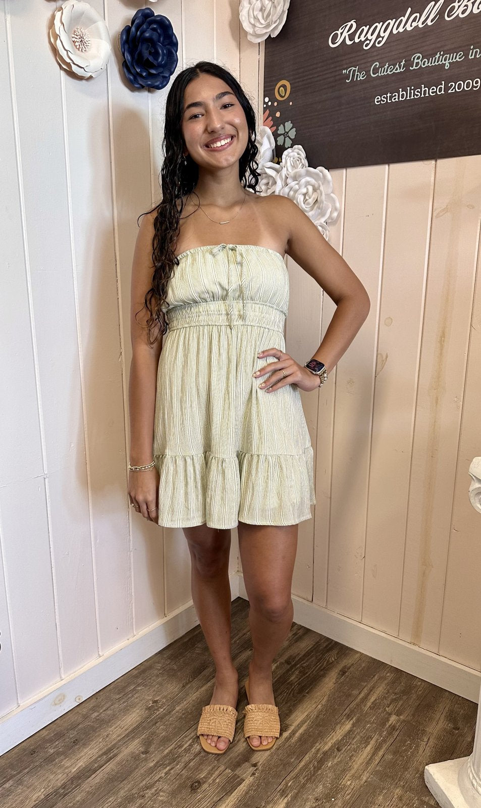 Noah Dress in Khaki
