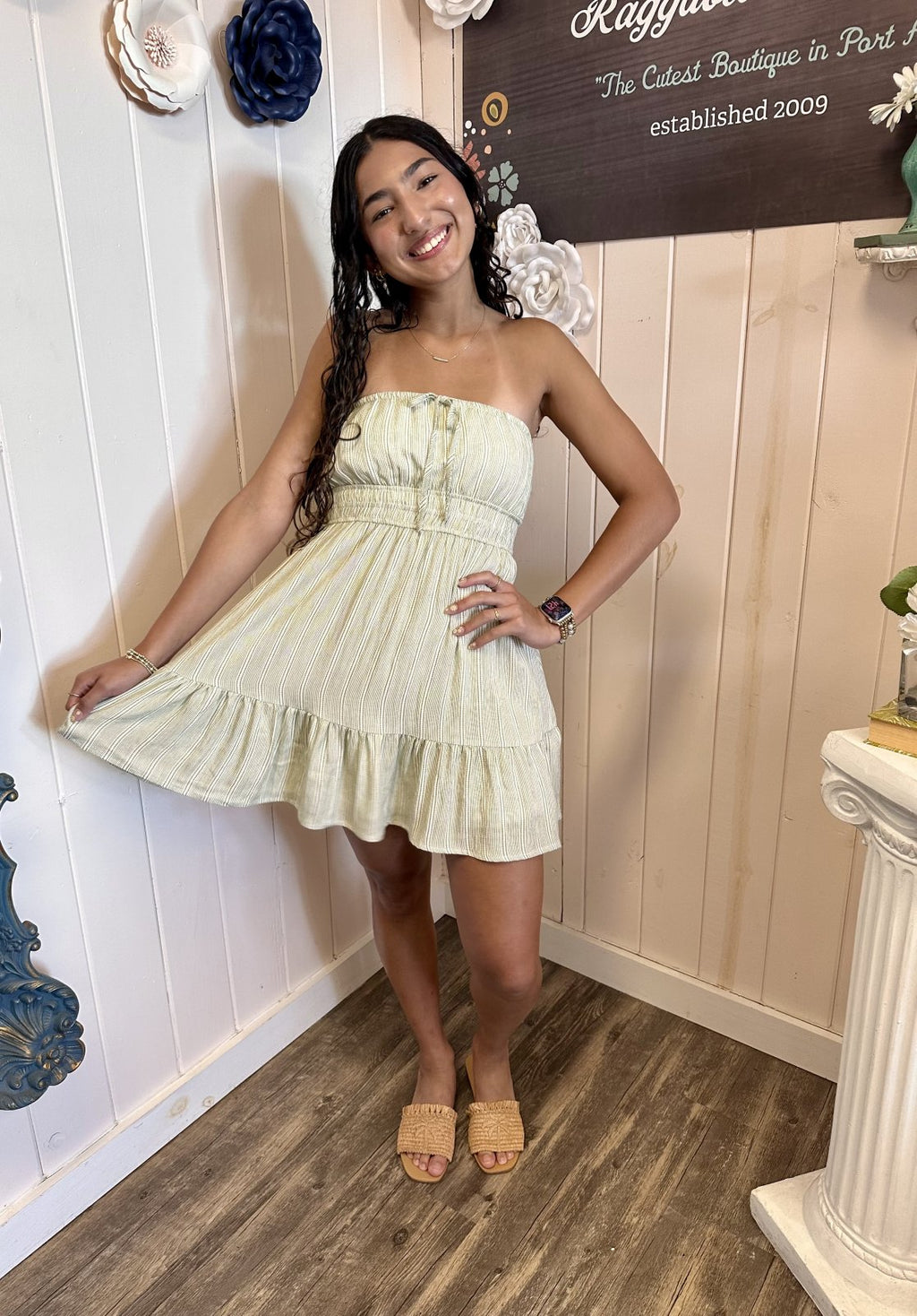 Noah Dress in Khaki