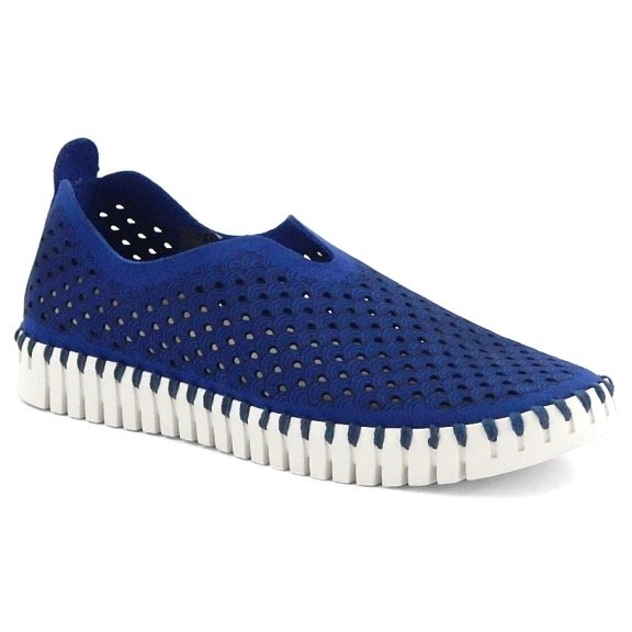 BLUE WEB TULIPS by ILSE JACOBSEN 139, trendy coastal style shoes, available at Raggdoll Boutique, free shipping boutique.