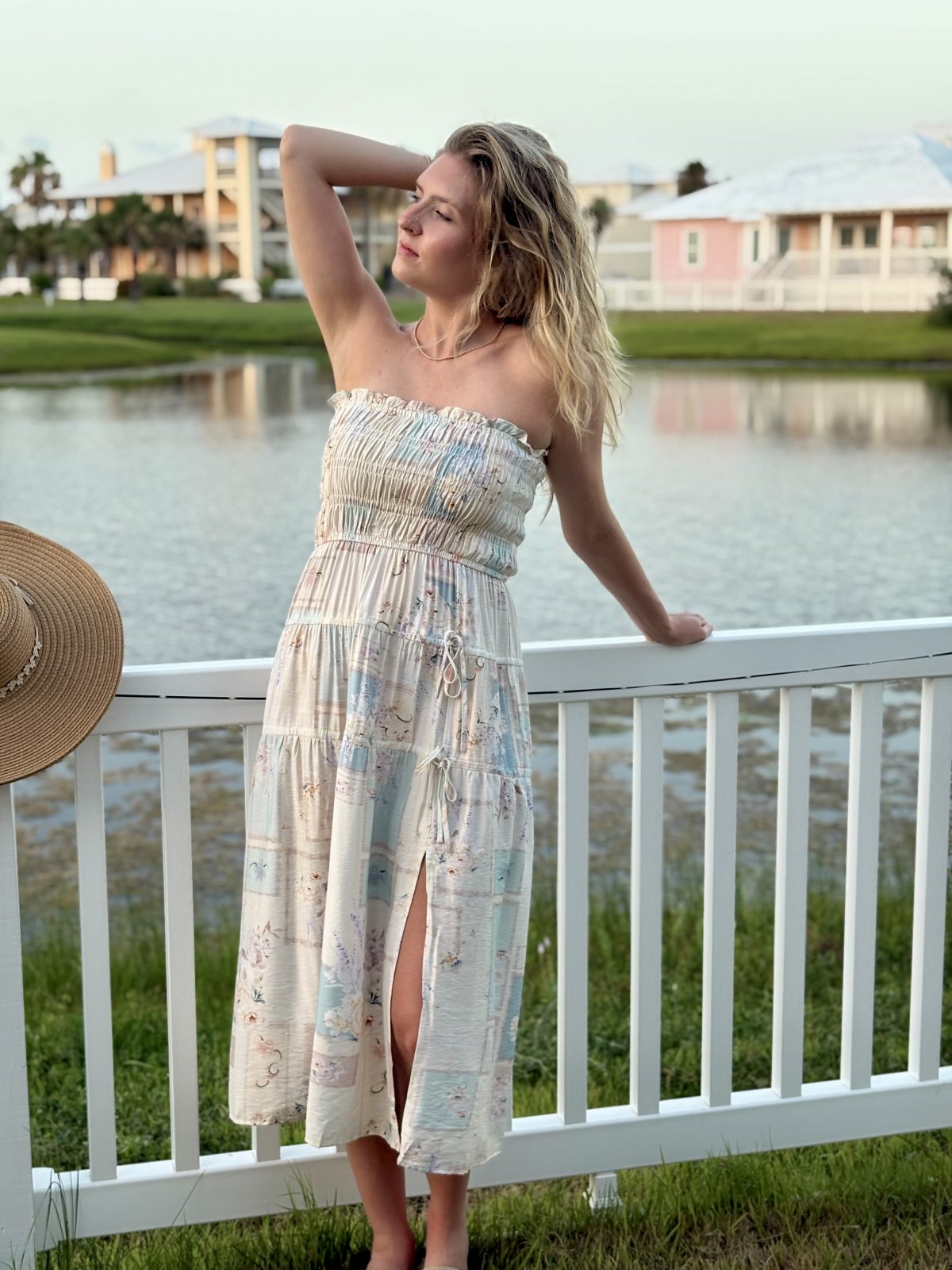Mollie Dress from Raggdoll Boutique, a trendy coastal style perfect for summer outfits in Texas.