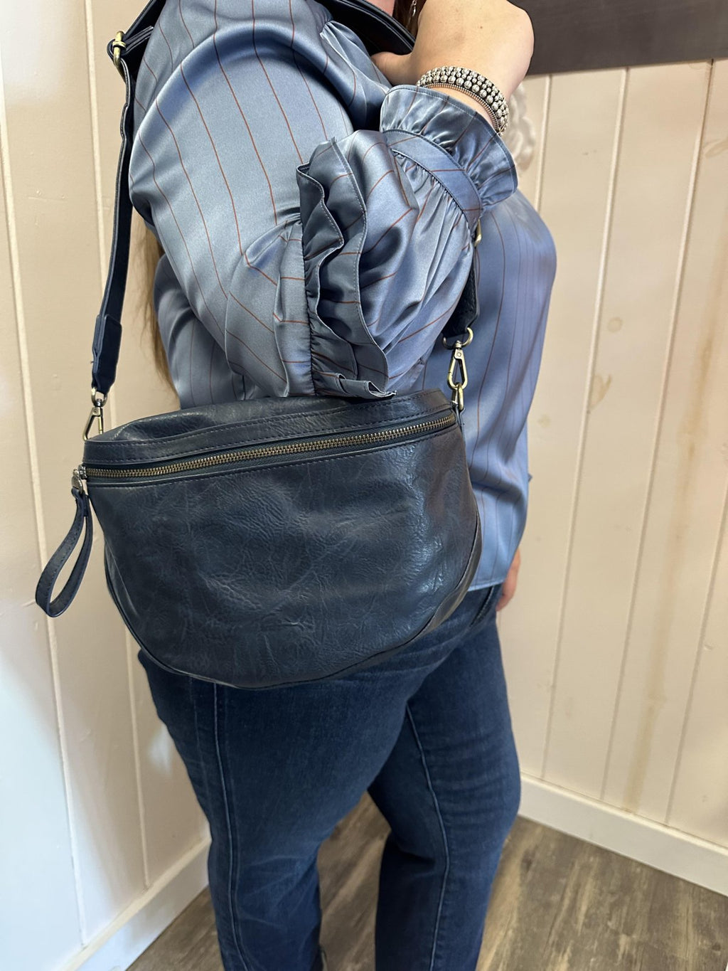 Laura- Vivid Navy Sling Bag