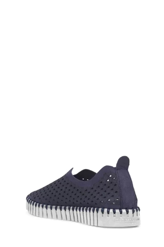 DARK INDIGO TULIPS by ILSE JACOBSEN 139 lightweight shoe with laser-cut design, Raggdoll Boutique, summer outfits Texas.