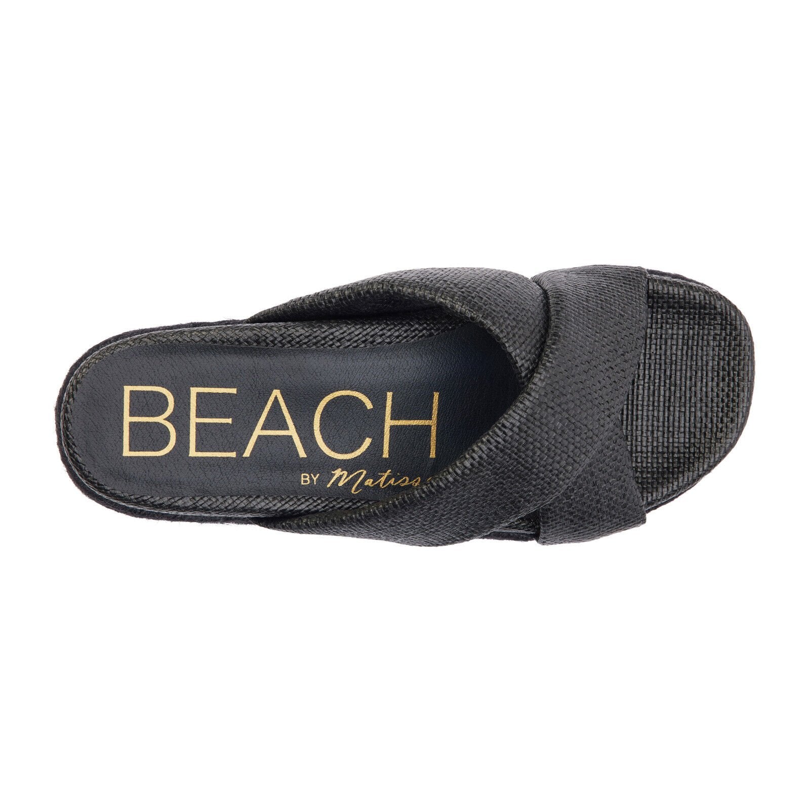 Hali Black Sandal from Raggdoll Boutique, featuring trendy crisscross straps and padded insole for summer outfits Texas.