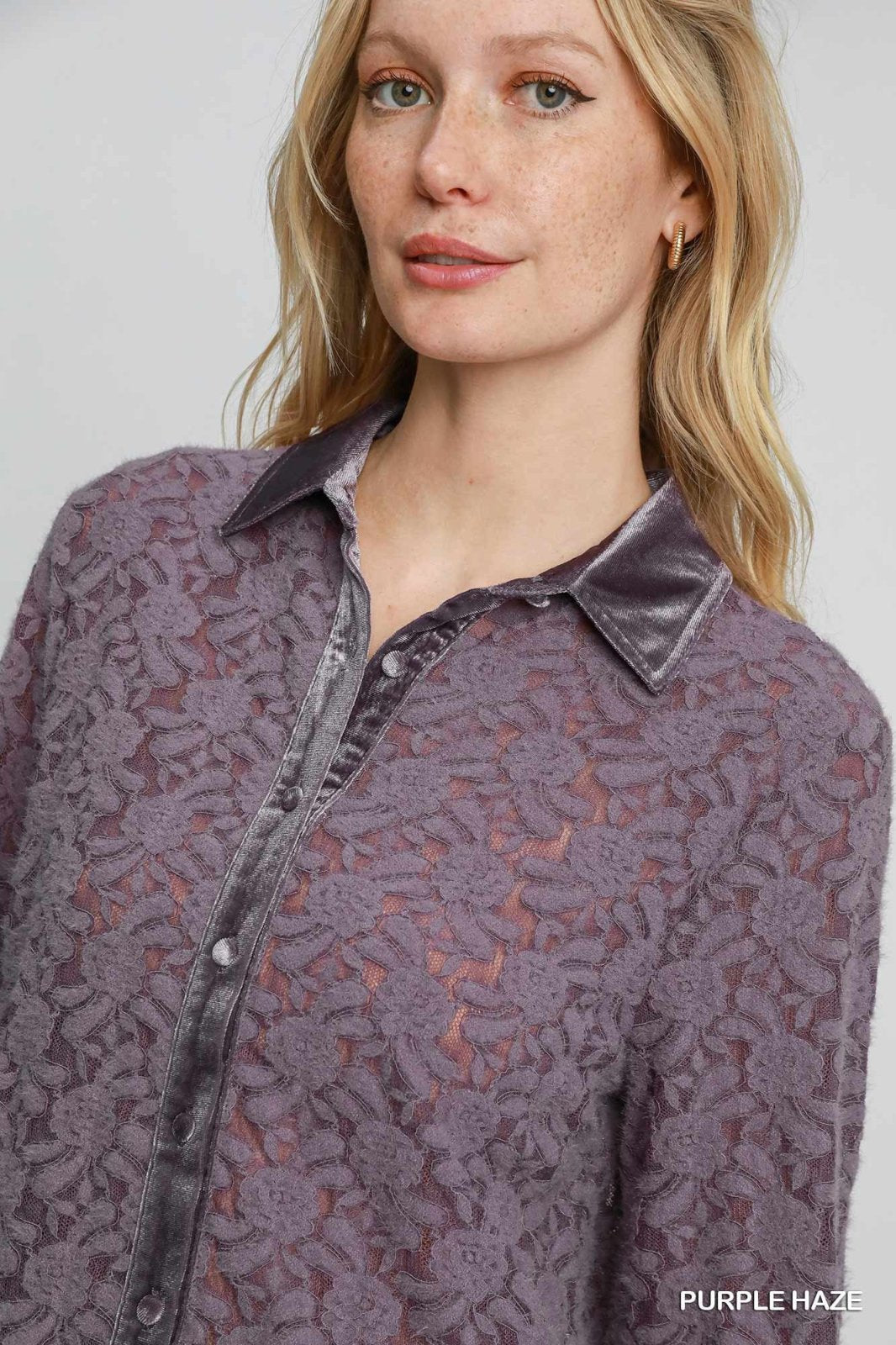 Stylish Purple Haze top; perfect for coastal boutique clothing and tropical vacation dresses. Curated women's fashion.