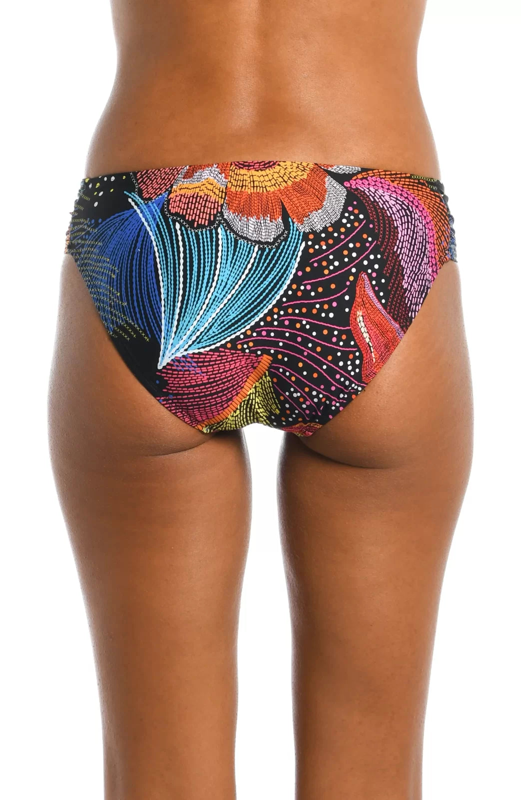 SUNLIT SOIREE SHIRRED BOTTOMS showcasing vibrant patterns, perfect for summer outfits Texas from Raggdoll Boutique.