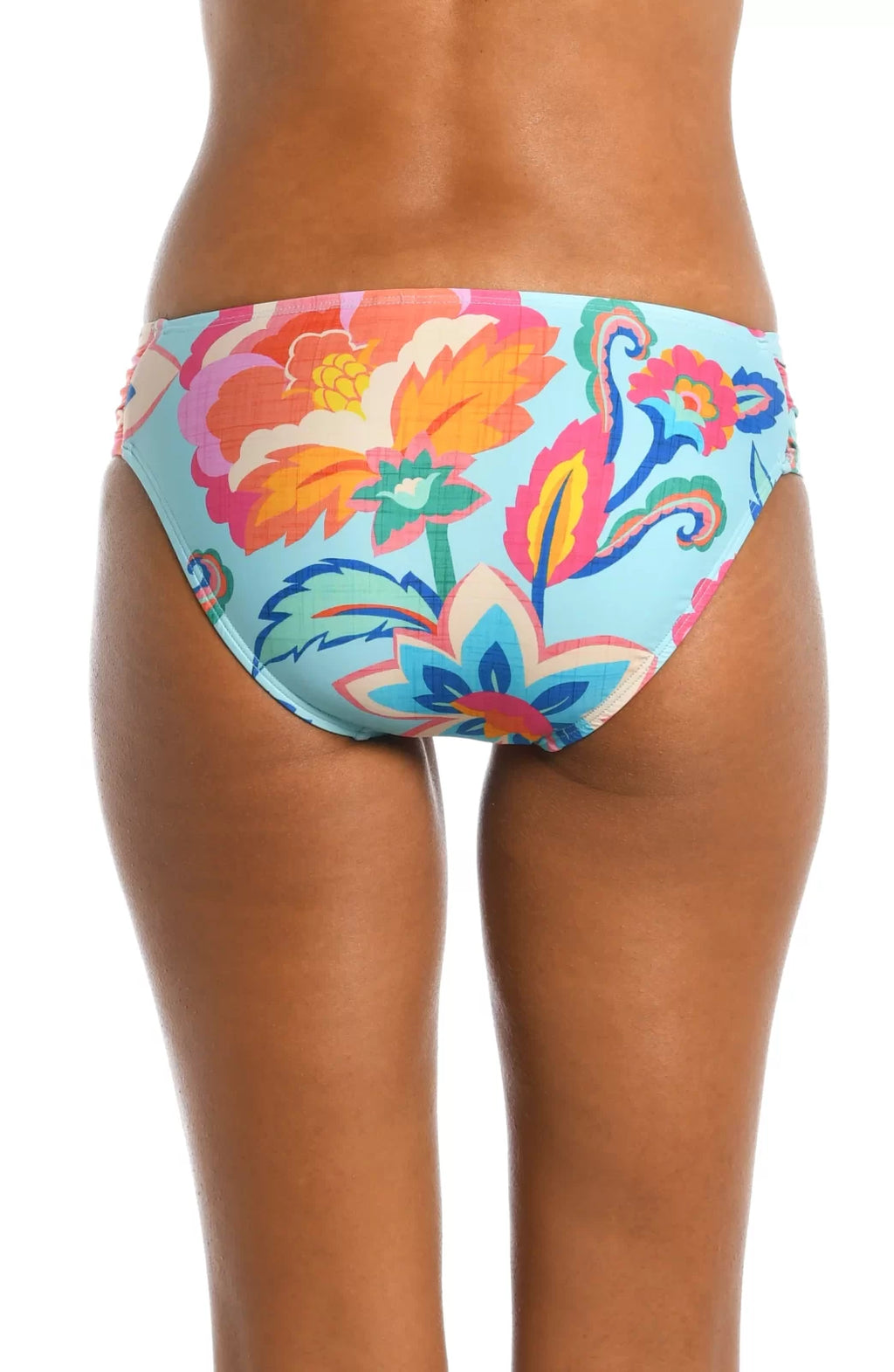 BREEZY SHIRRED BOTTOMS showcased in vibrant floral pattern, perfect for trendy coastal style from Raggdoll Boutique.