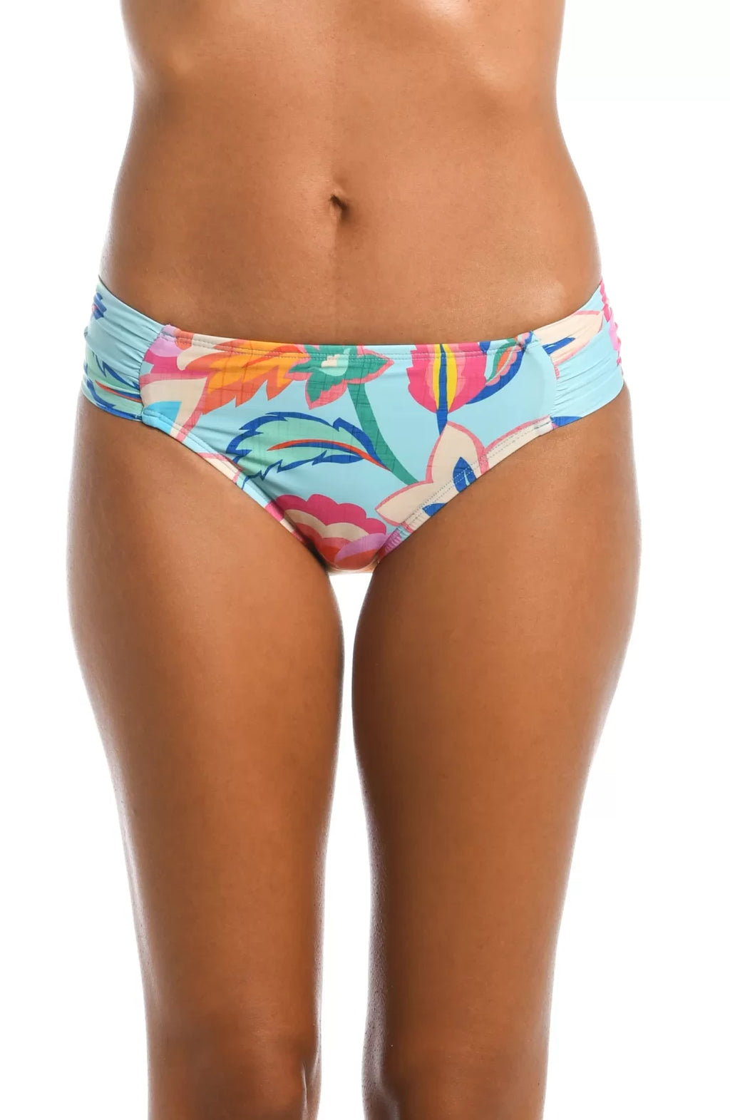 BREEZY SHIRRED BOTTOMS featuring vibrant floral print, perfect for summer outfits Texas at Raggdoll Boutique.