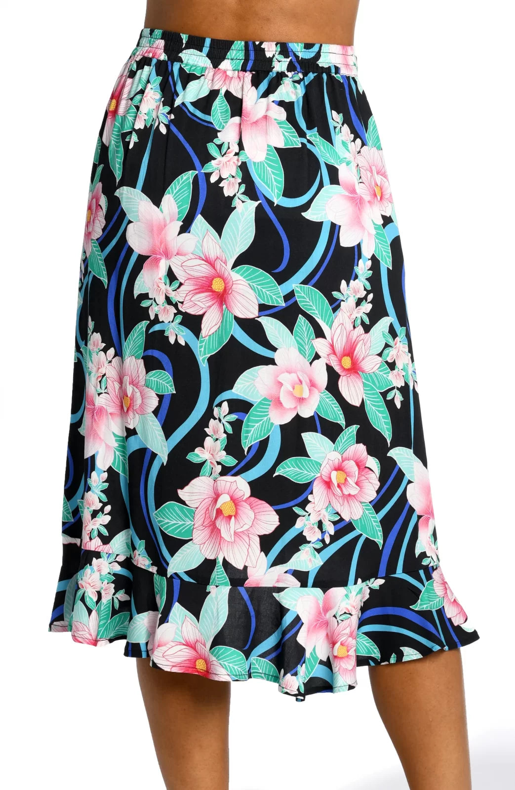 NIGHTFALL COVER SKIRT from Raggdoll Boutique, featuring vibrant floral print, perfect for summer outfits Texas.