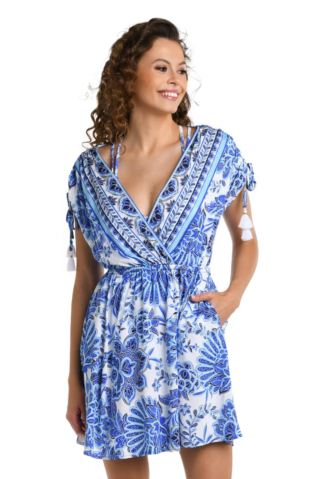 La Blanca Beyond the Pacific Dress available at Raggdoll Boutique, featuring trendy coastal style and summer outfits Texas.