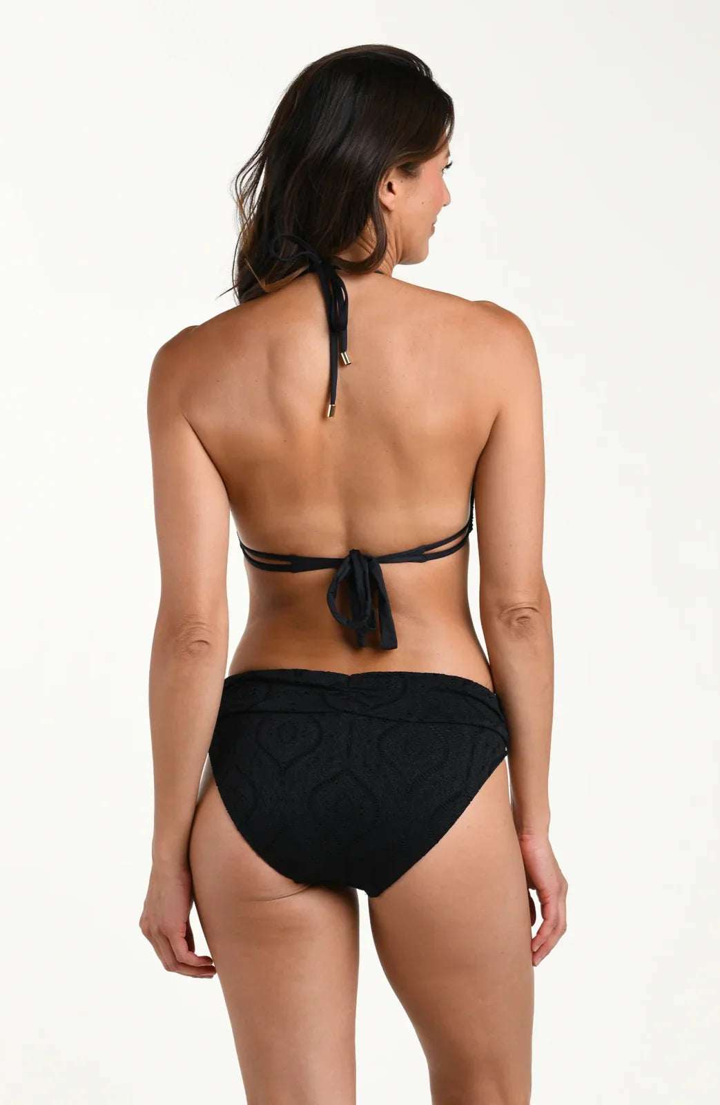 Mantra Medallion Halter Top- Black
