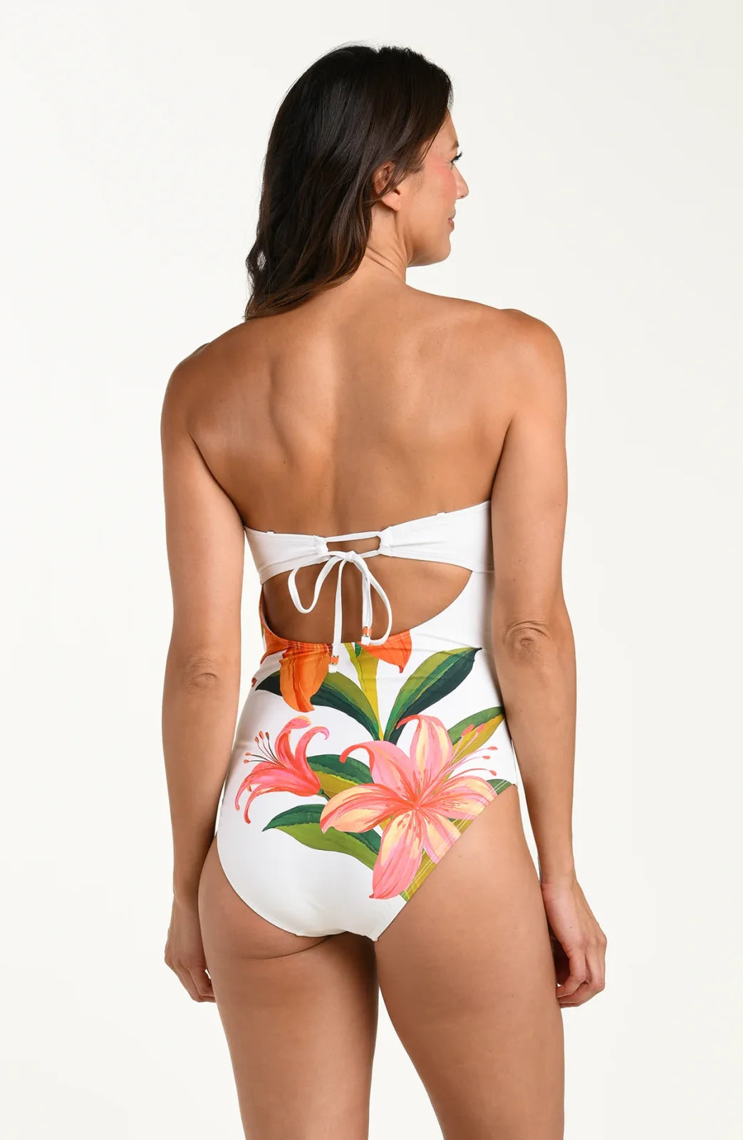 Jungle Blossoms Bandeau One Piece - Multi