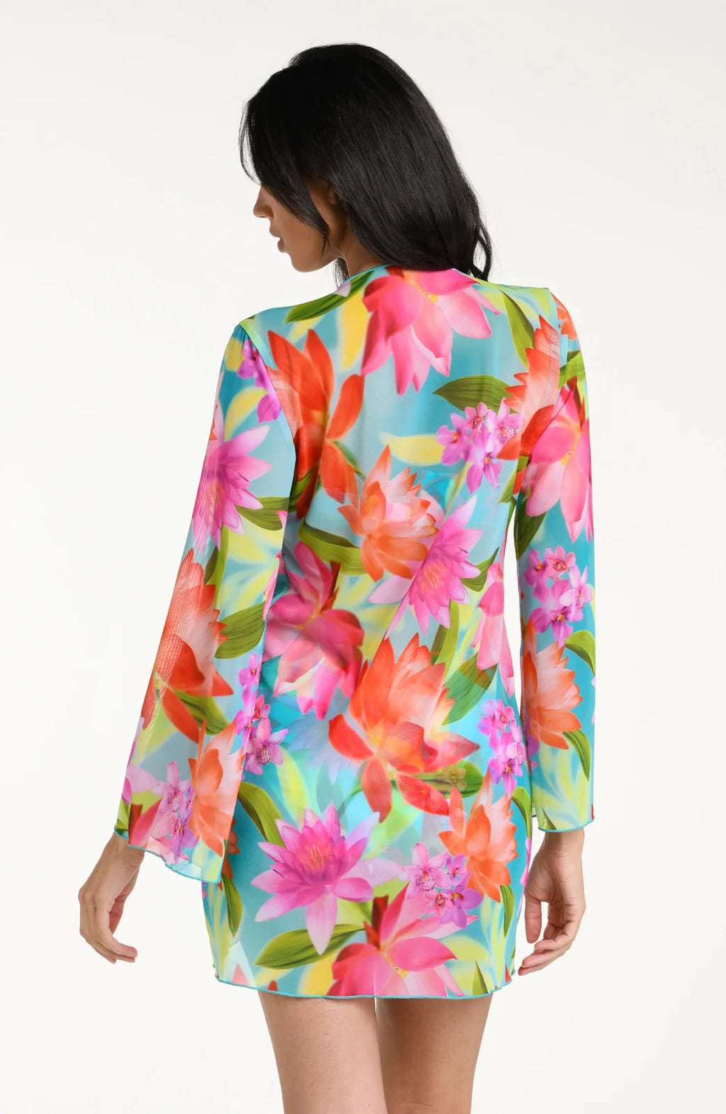 SUNSET BOTANICA MINI KIMONO- Multi