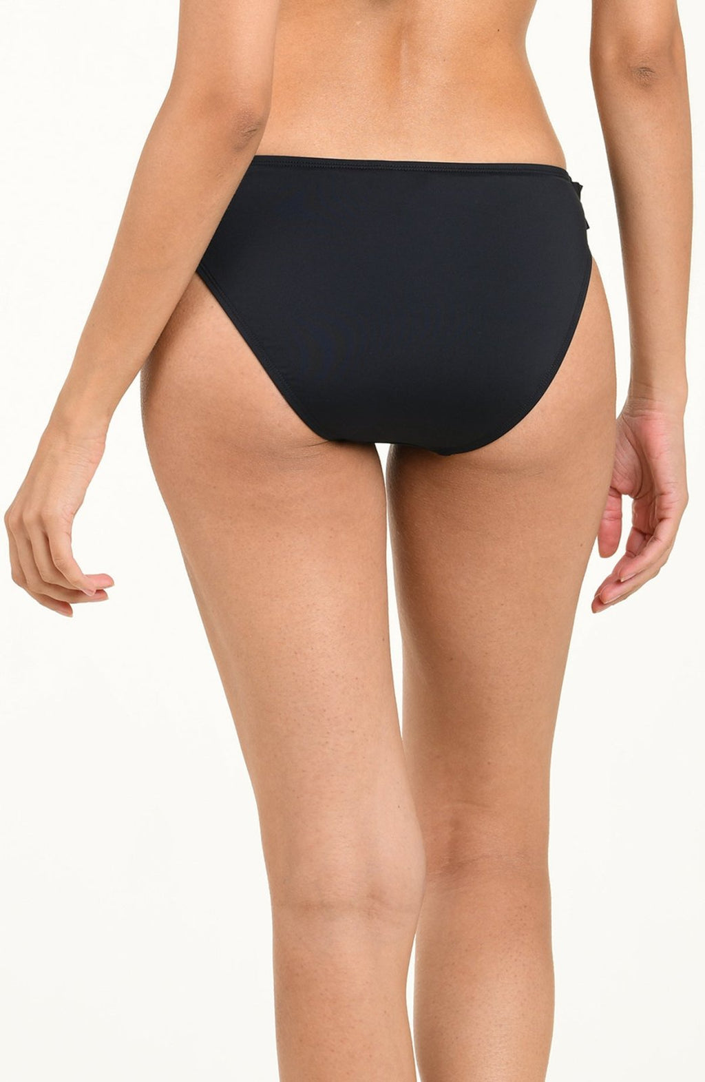 Island Goddess Ruffled Hipster Bottom - Black