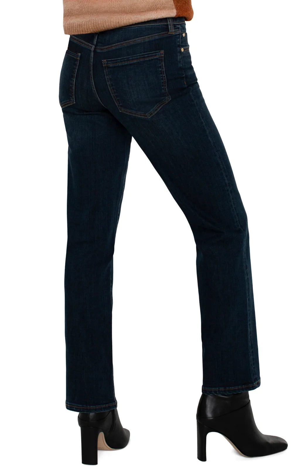 Liverpool Kennedy Straight Jean in San Dimas wash, perfect for curvy plus size fashion, stylish women's bottoms at coastal boutique.