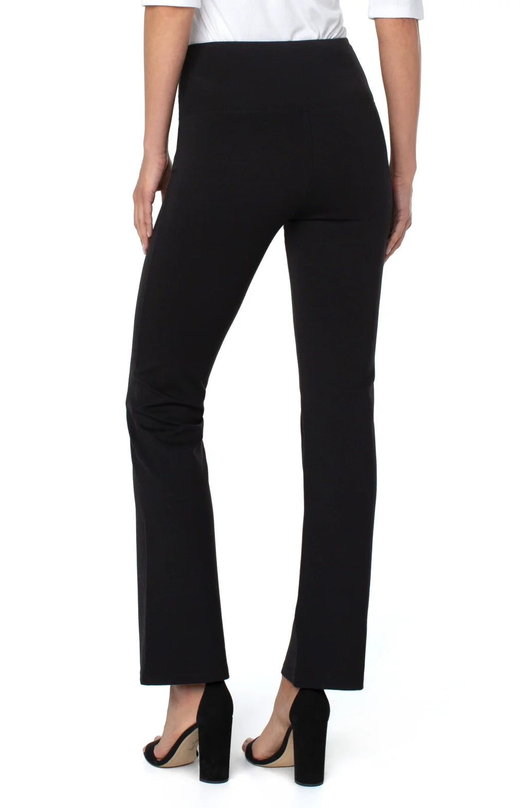 Pearl Full Length Black Flare Pant