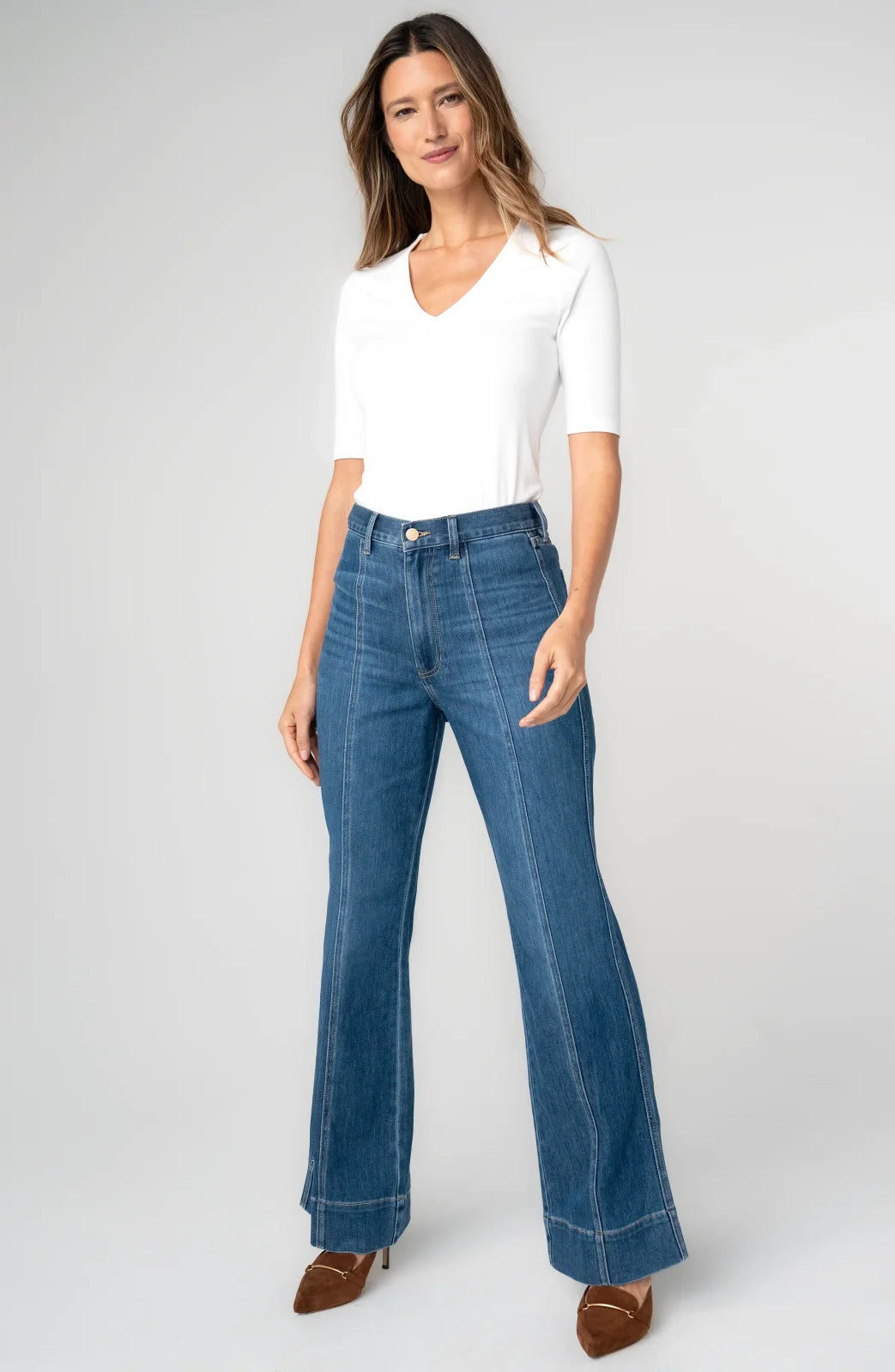 LP Relaxed High Rise Seamed Bootcut -Bayshore