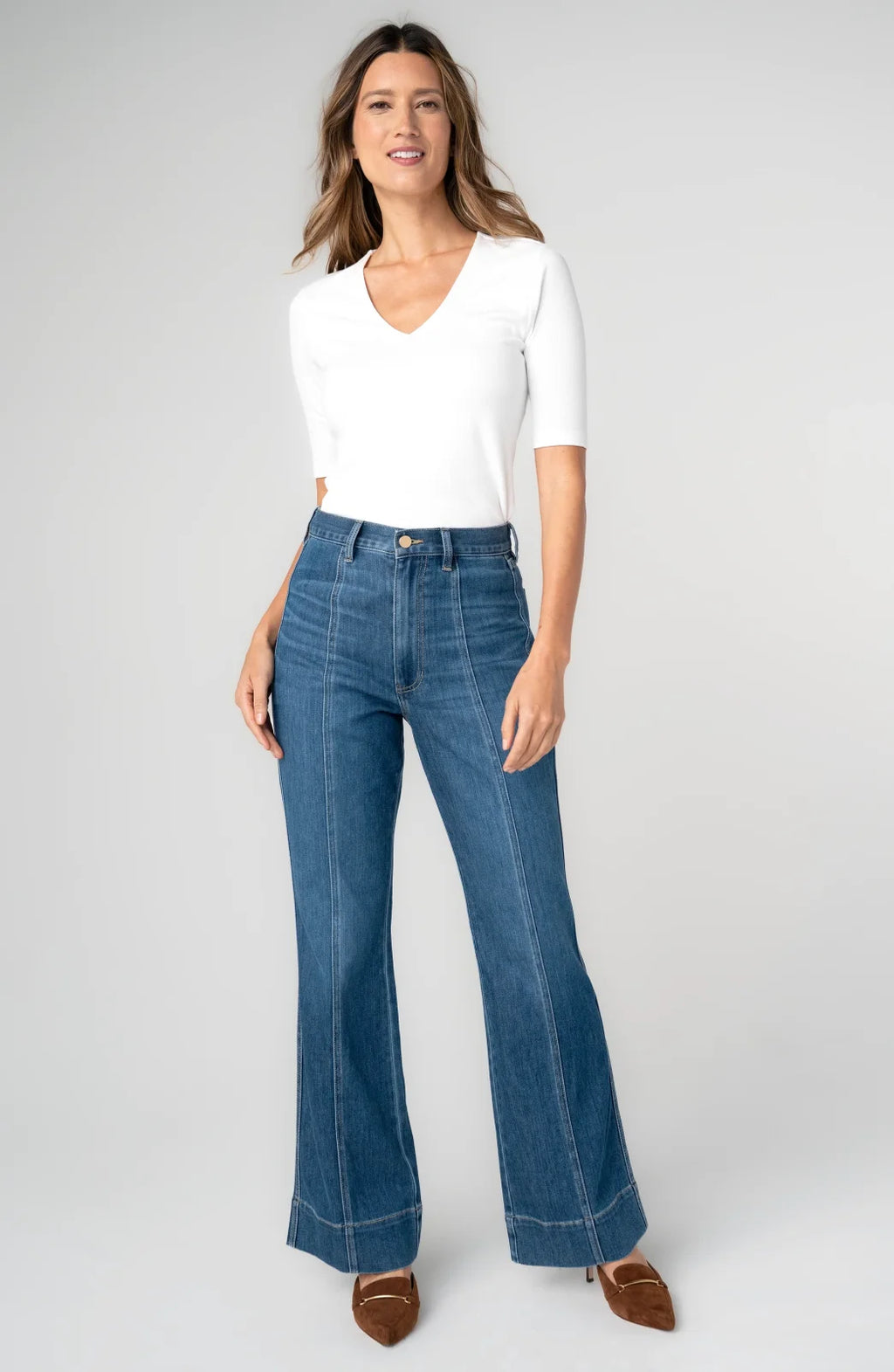 LP Relaxed High Rise Seamed Bootcut -Bayshore