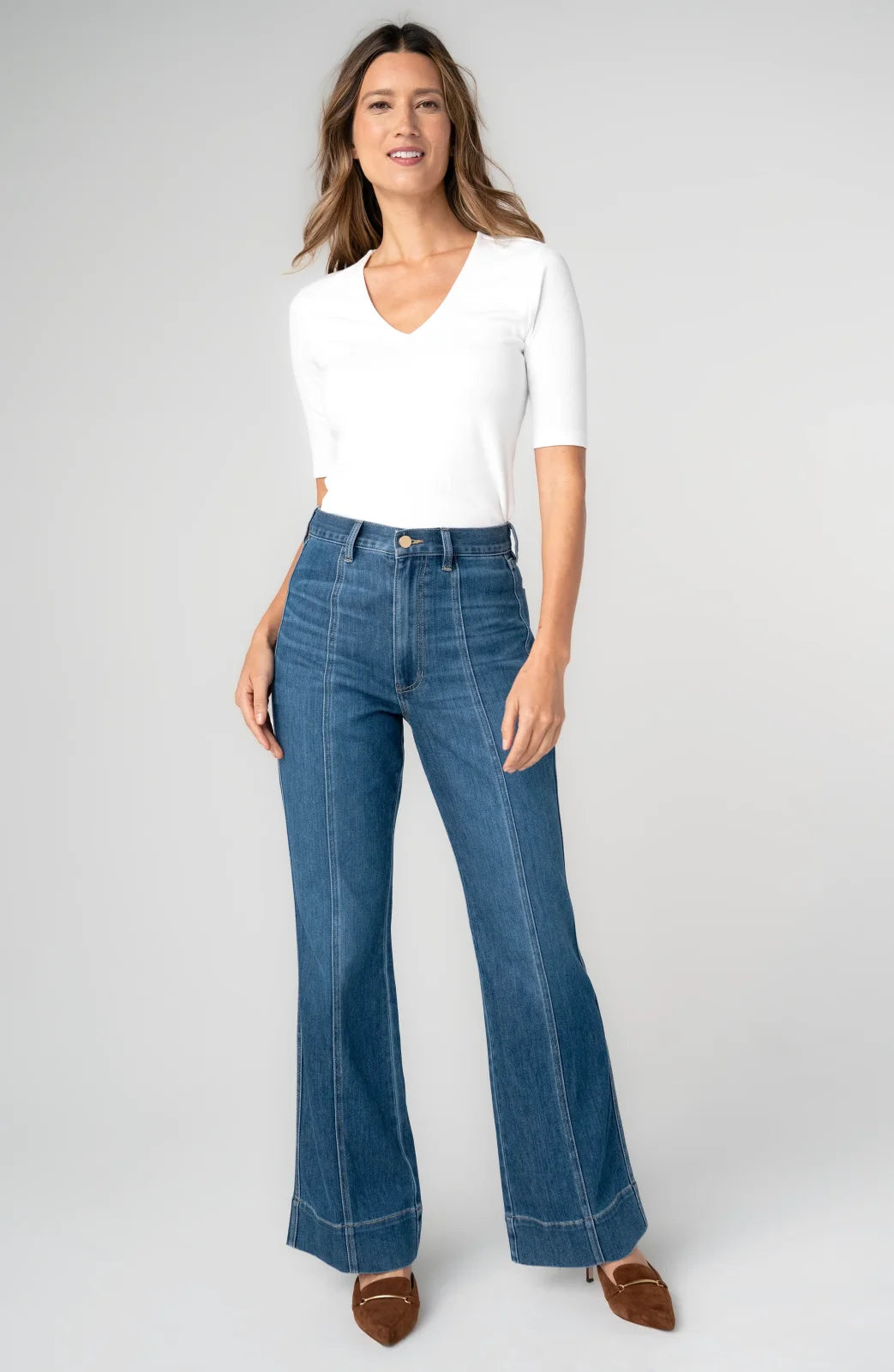 LP Relaxed High Rise Seamed Bootcut -Bayshore