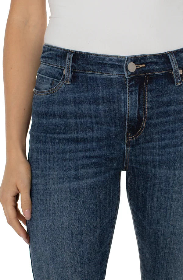LIVERPOOL HANNAH CROP FLARE JEANS showcasing a trendy coastal style from Raggdoll Boutique in Port Aransas.