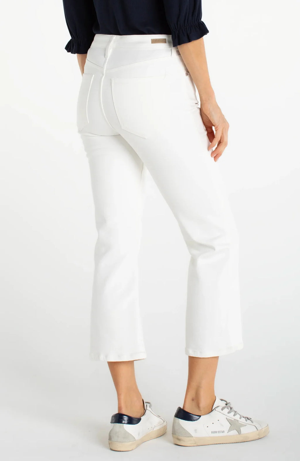 LP Hannah Crop Flare Jean-White
