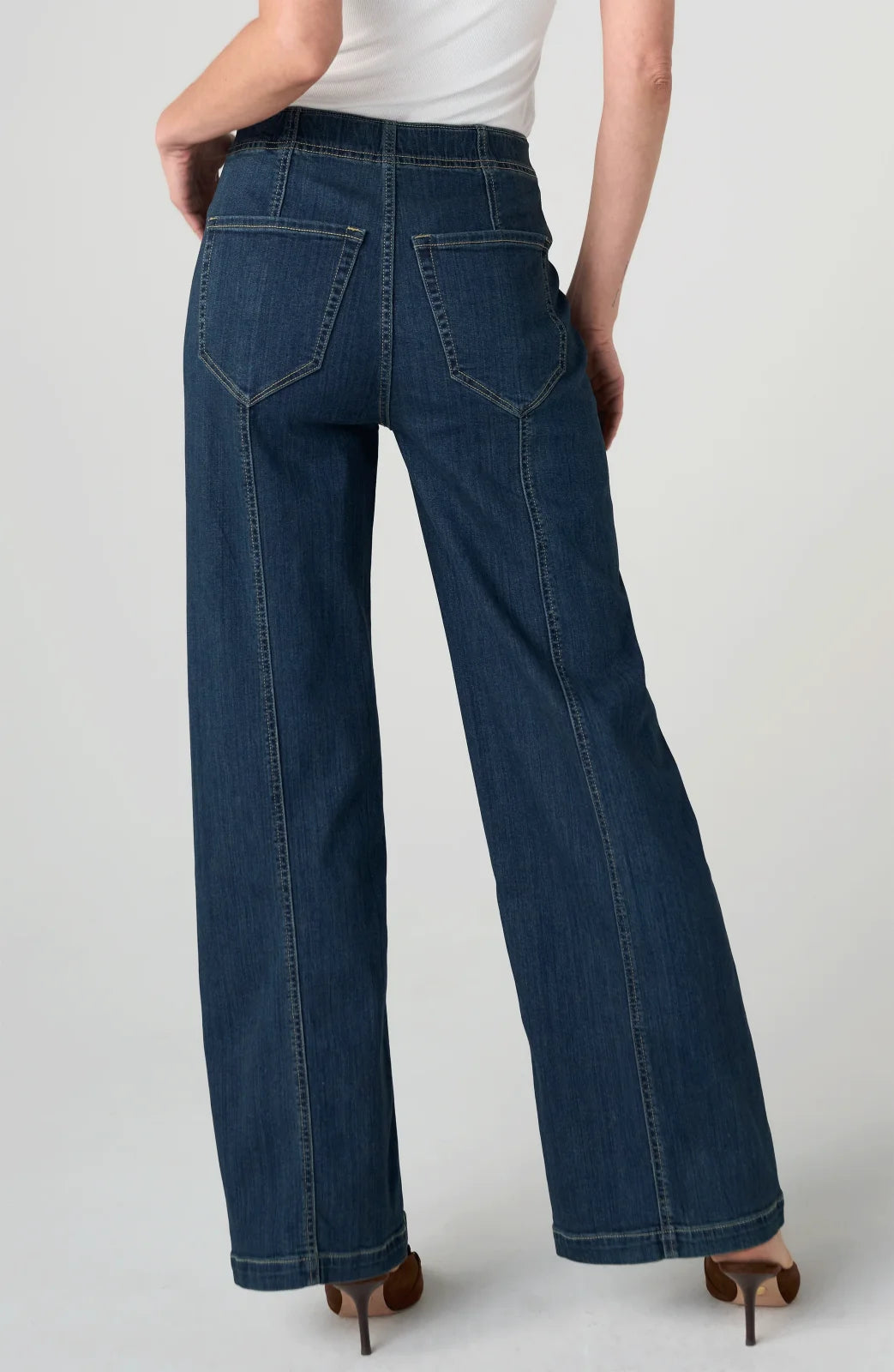 LP High Rise Pull-on Wide Leg W/ Seam Detail -Crosswind