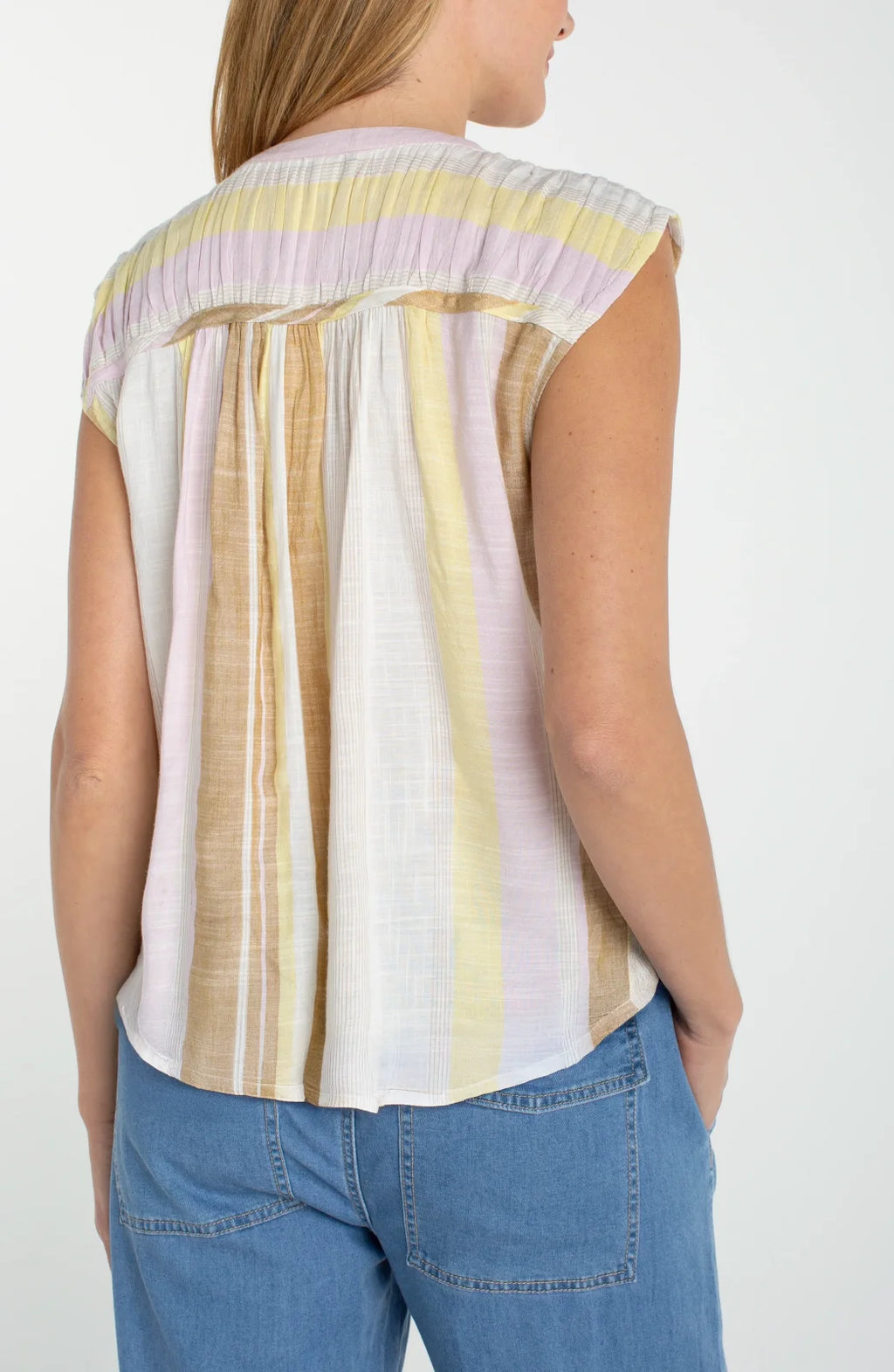 LP Woven Top- Neapolitan Stripe