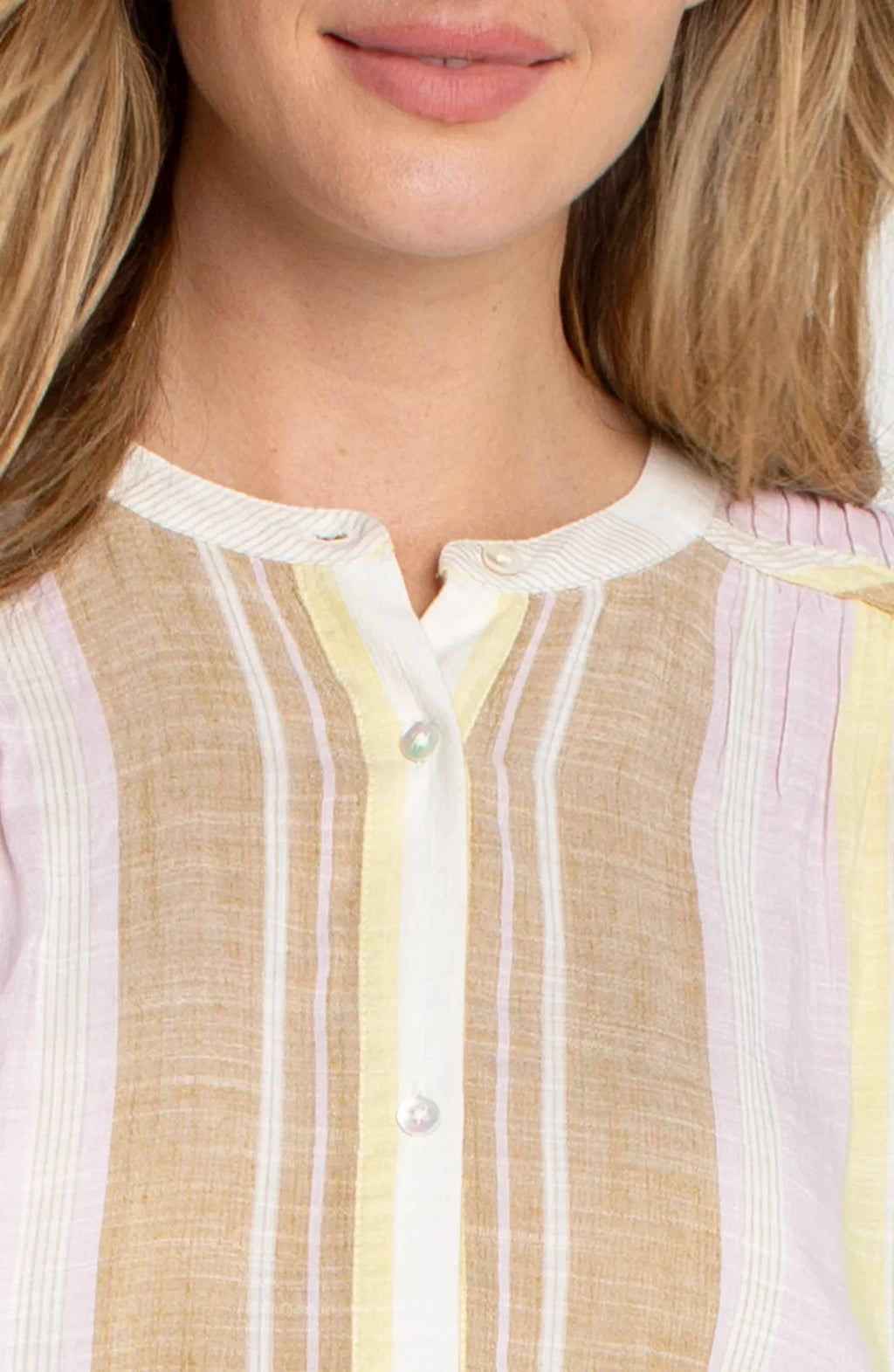 LP Woven Top- Neapolitan Stripe