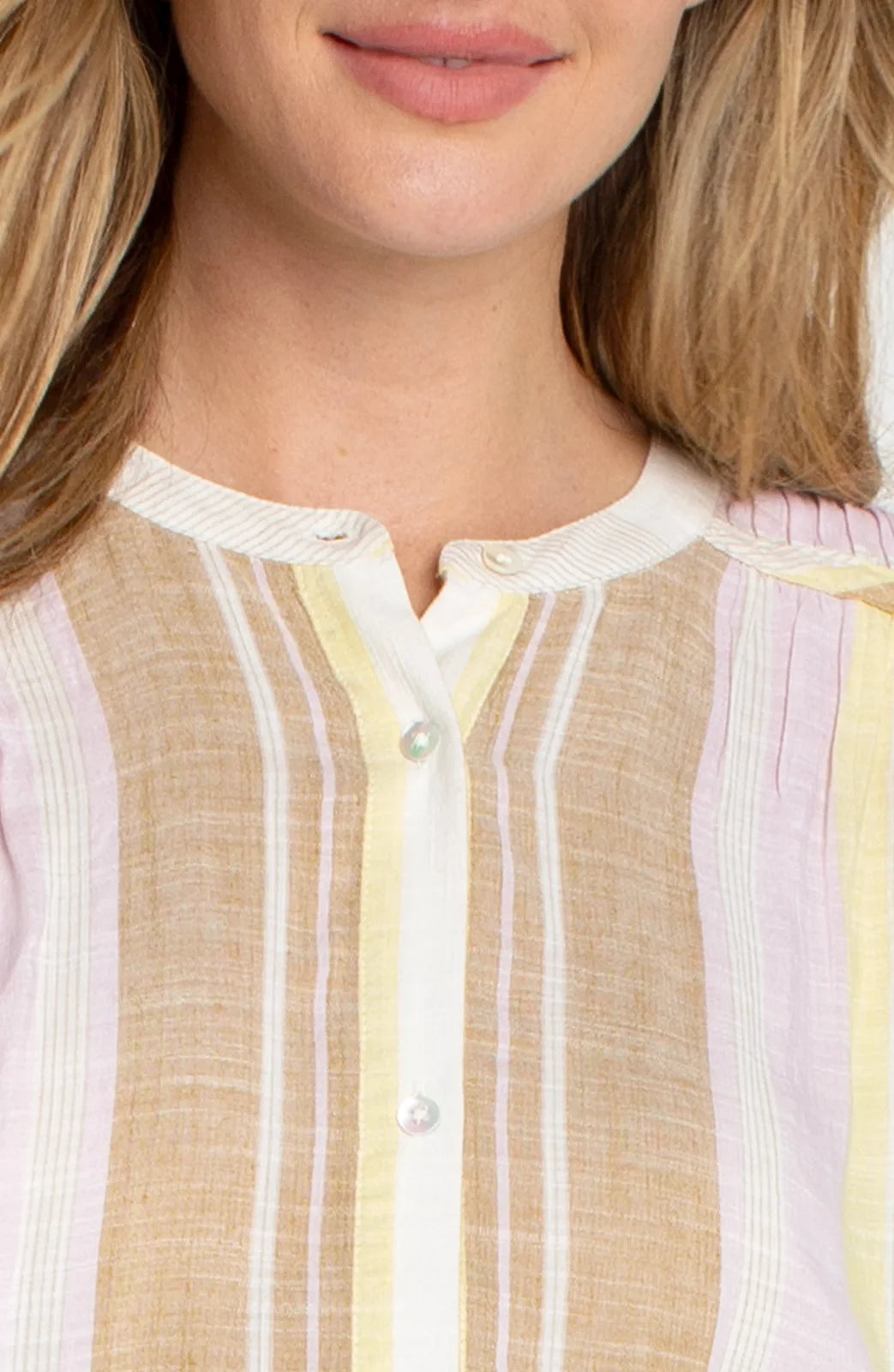 LP Woven Top- Neapolitan Stripe