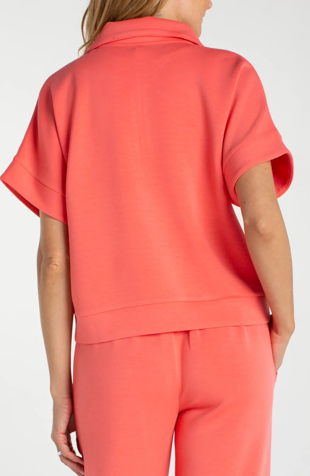 LP Sunset Coral Half-Zip Top