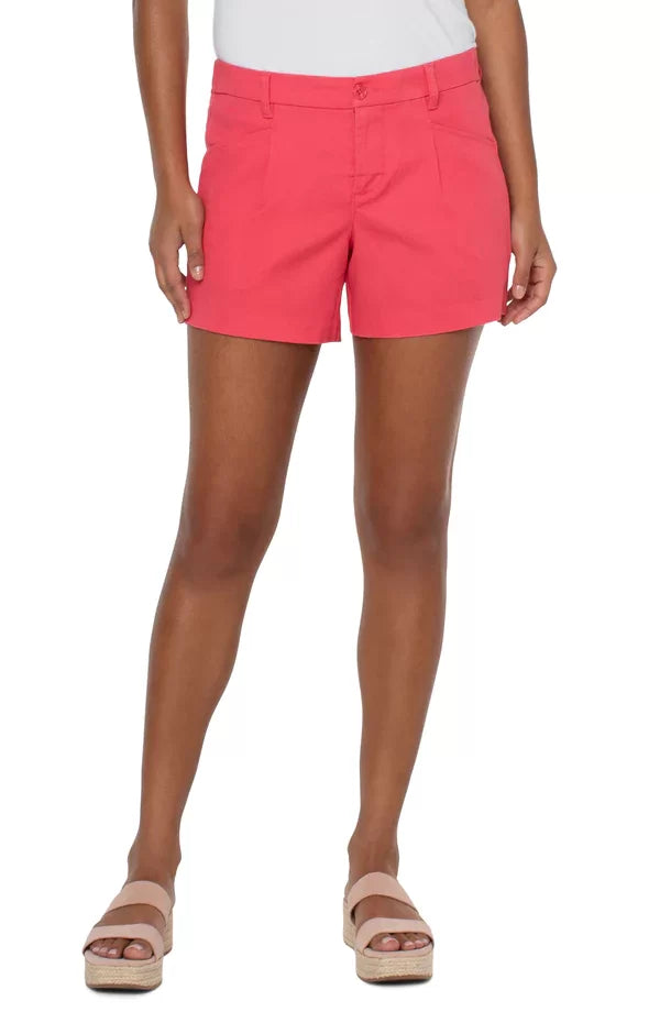 LIVERPOOL WATERMEL SUGAR TROUSER SHORTS displayed on model, perfect for summer outfits Texas from Raggdoll Boutique.