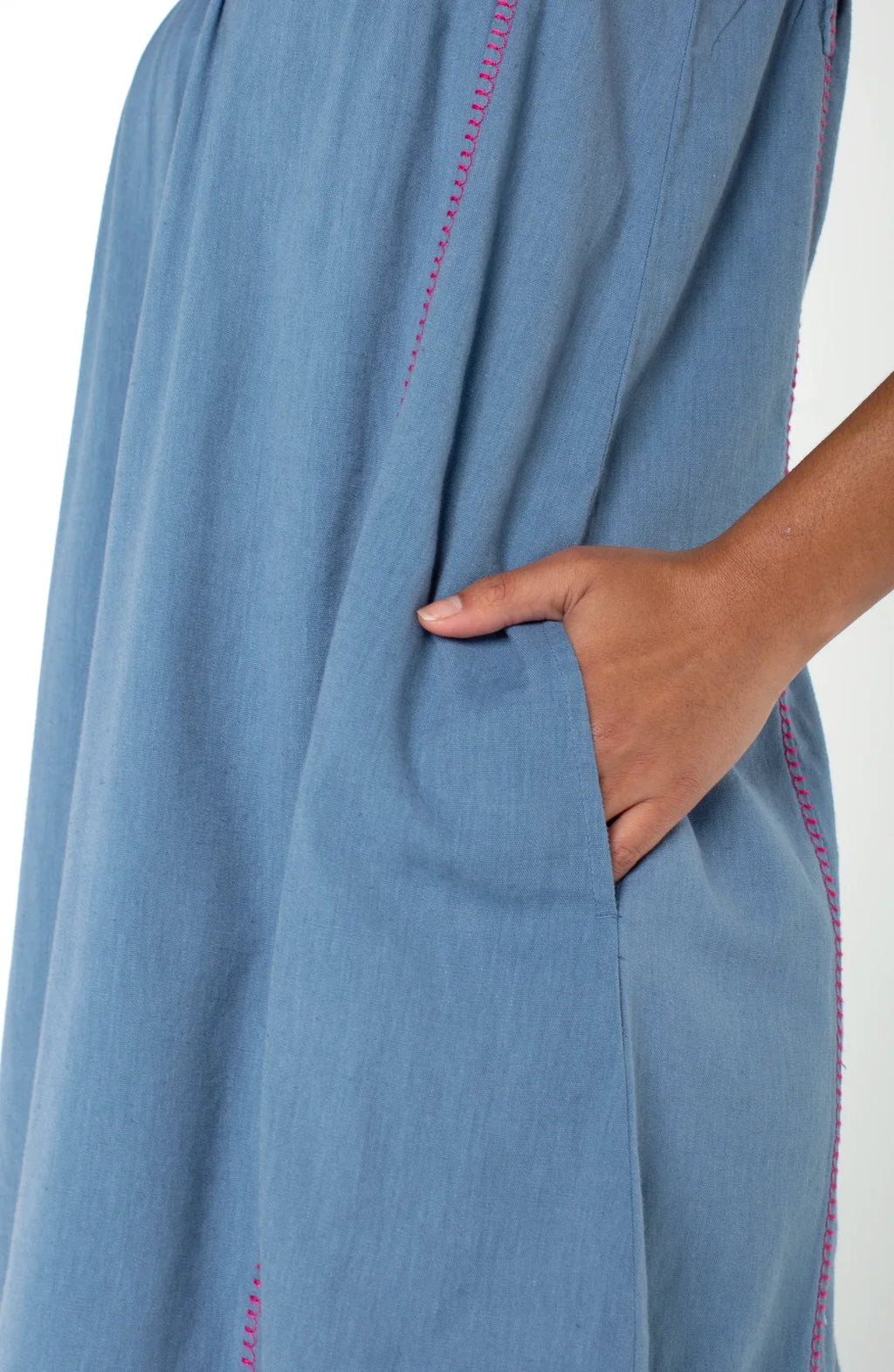 LP Flutter Sleeve V-neck Woven Dress