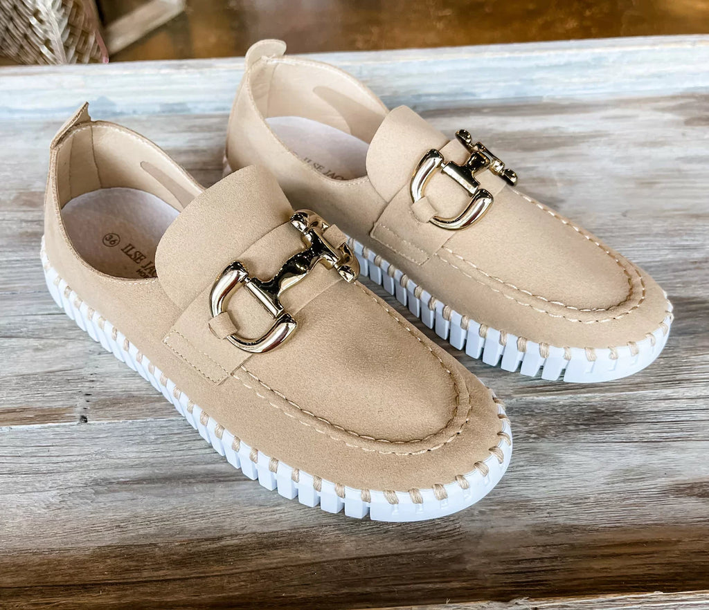 LATTE TULIP WITH BUCKLE by ILSE JACOBSEN 3874 trendy boutique shoes from Raggdoll Boutique in Port Aransas.