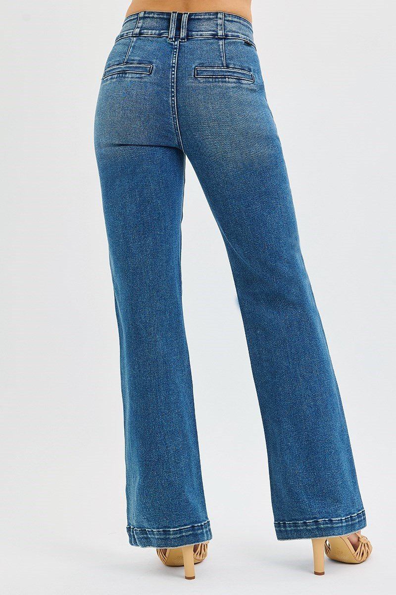 Risen HR Bootcut- Dark Double Button