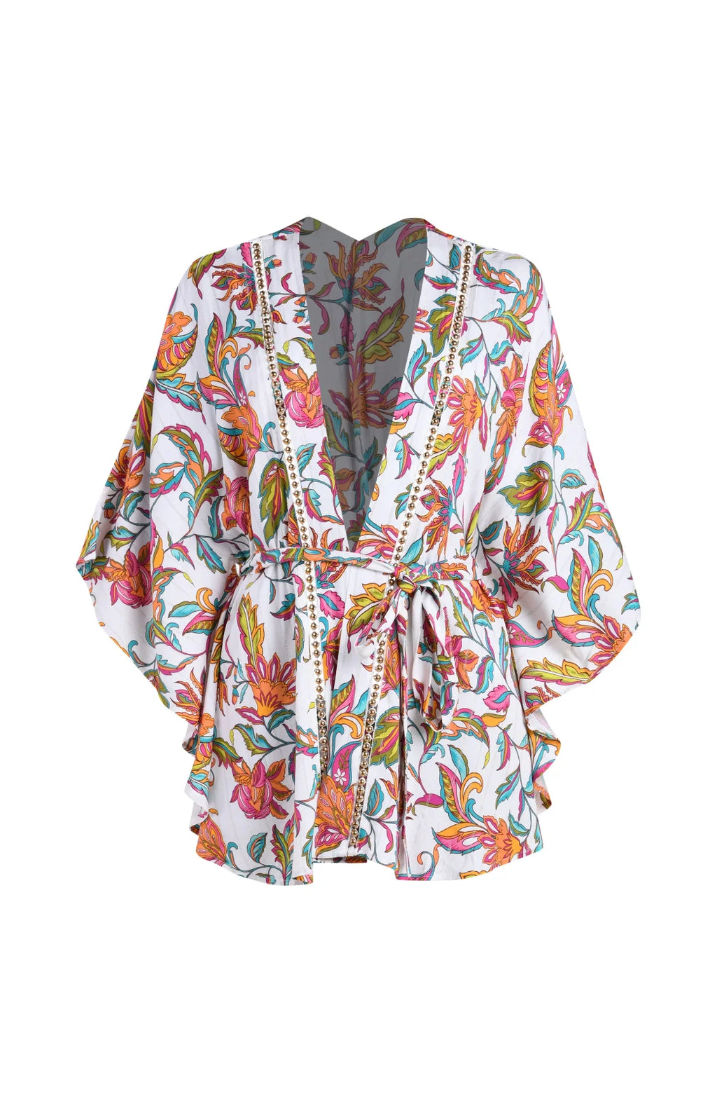 Wild Vines Open Front Kimono