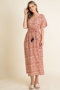 SIMPLE & SWEET THML MIDI DRESS from Raggdoll Boutique, perfect for summer outfits in Port Aransas.