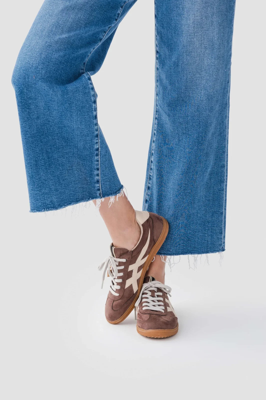 Sasha Sneaker in Brown Suede