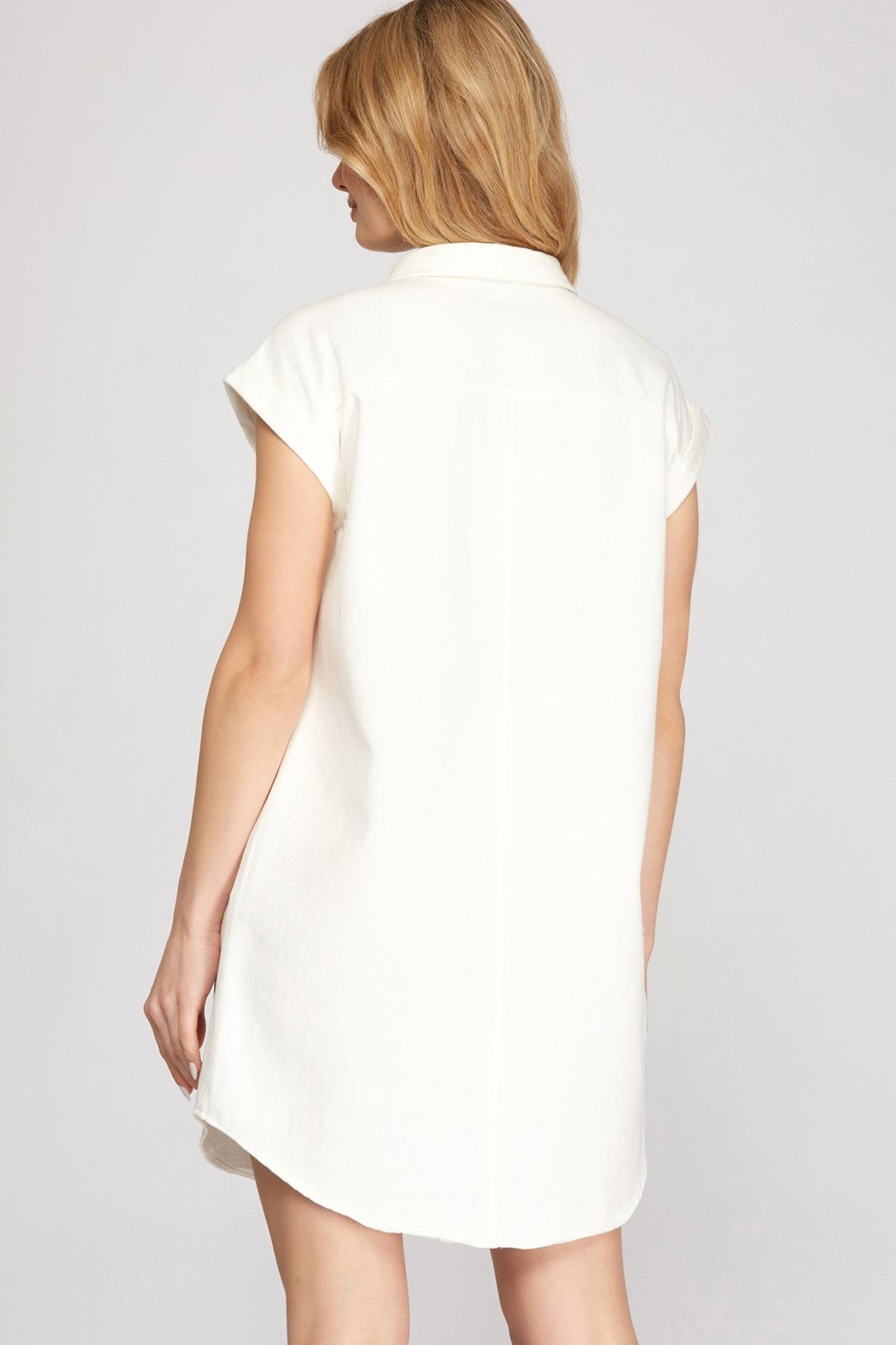 Back view of Kylie Dress, 100% cotton, perfect for summer outfits Texas at Raggdoll Boutique.