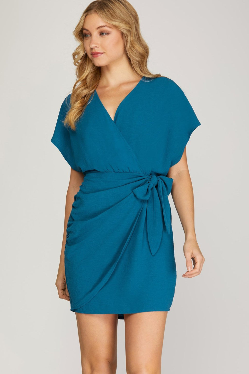 TEAL ME I'M PRETTY DRESS showcased at Raggdoll Boutique, perfect for summer outfits Texas and trendy coastal style.
