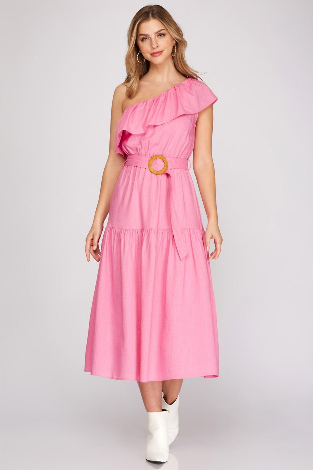 LOVELY IN PINK DRESS from Raggdoll Boutique, trendy coastal style for summer outfits Texas.